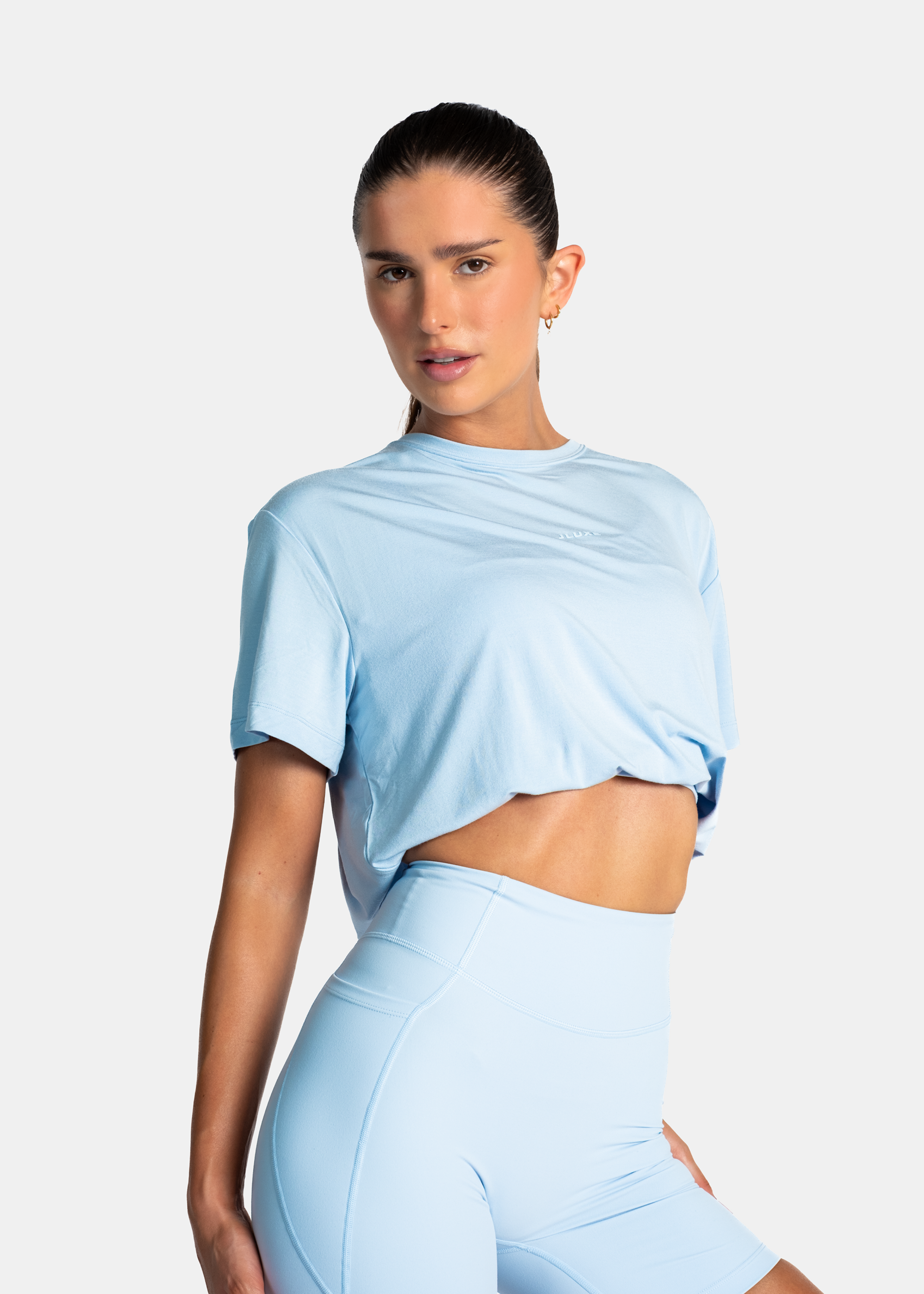 Ultra Soft Sky Blue Oversized Multiway Tee