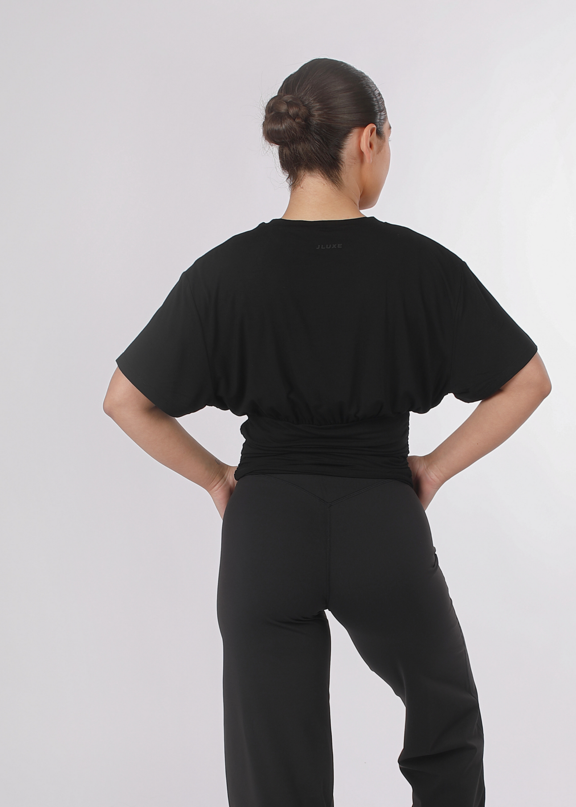 Ultra Soft Black Fitted Contour Waist Tee