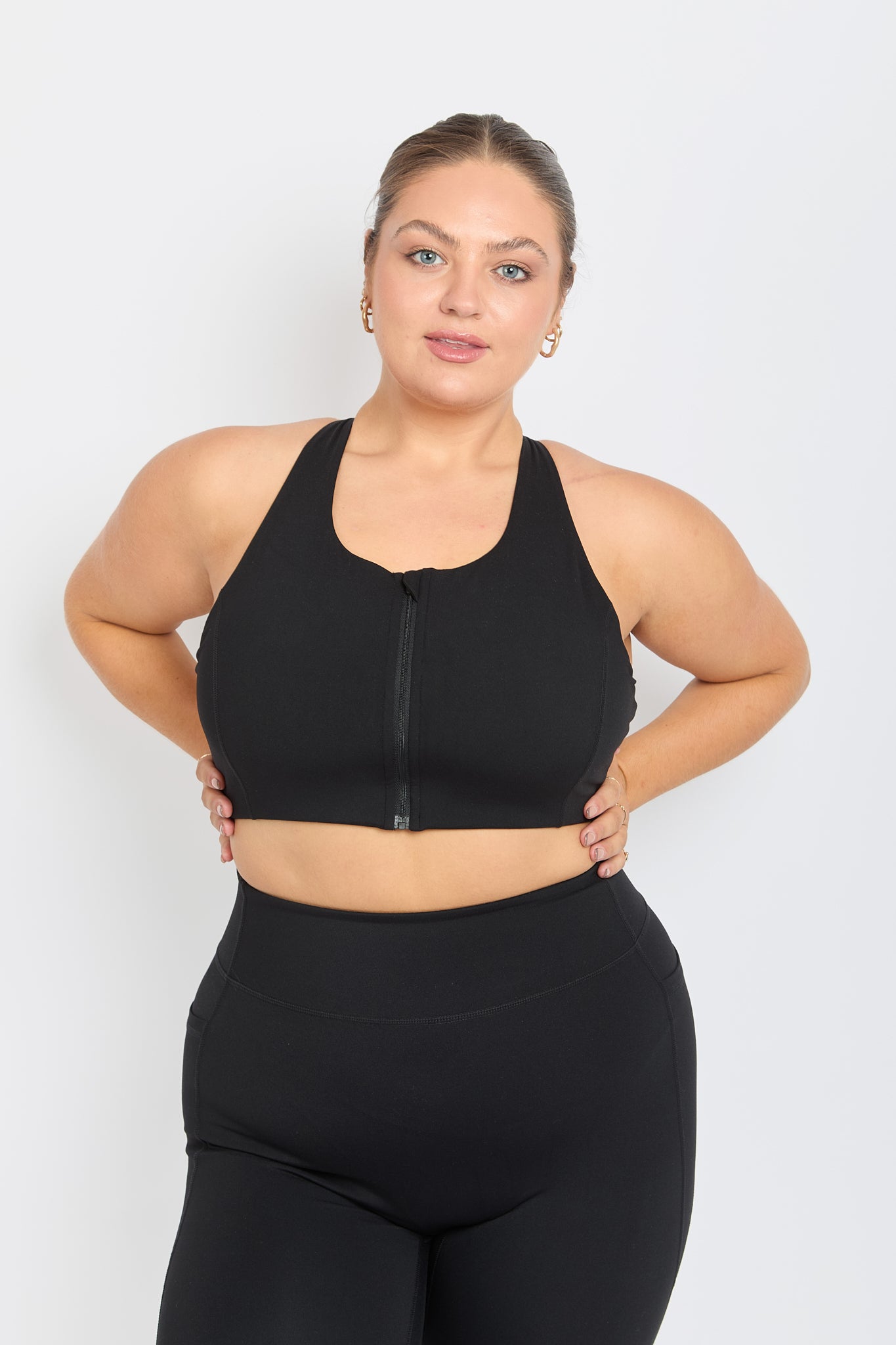 CloudLuxe Core Black Zip Bra