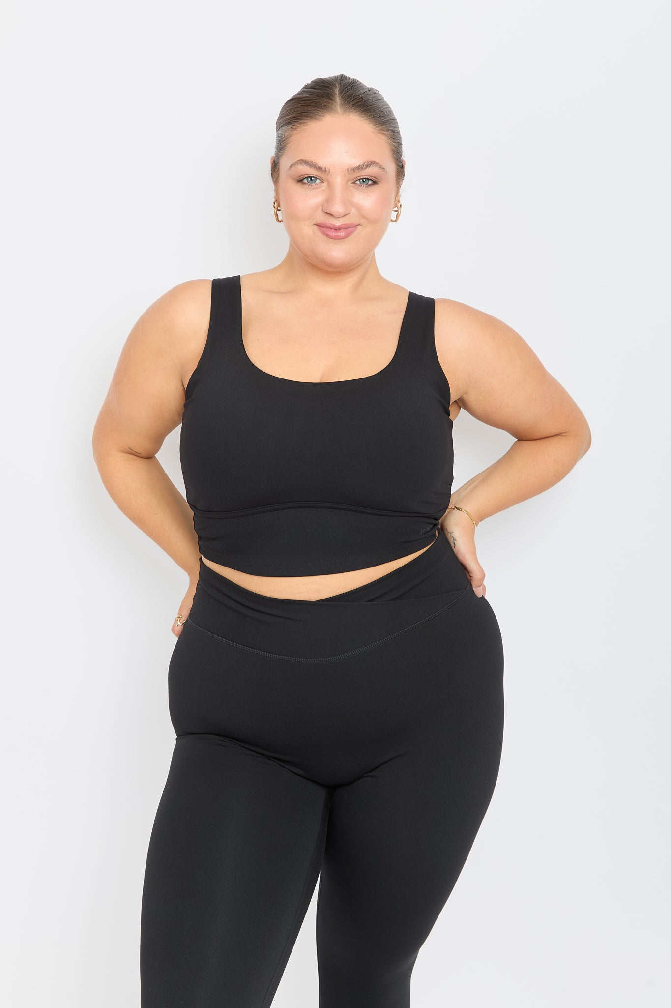 CloudLuxe Core Black Longline Sports Bra