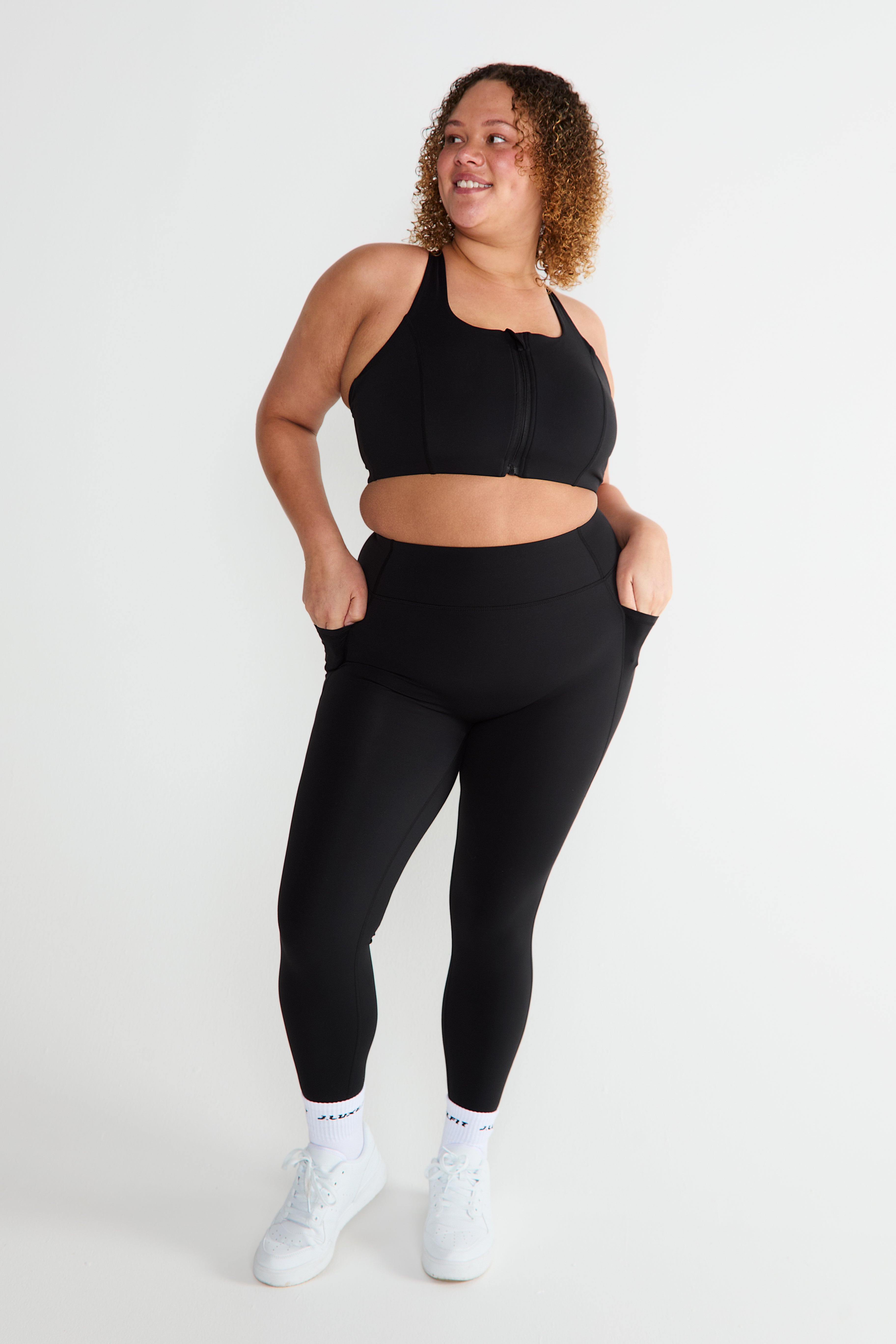 CloudLuxe Black Pocket Leggings