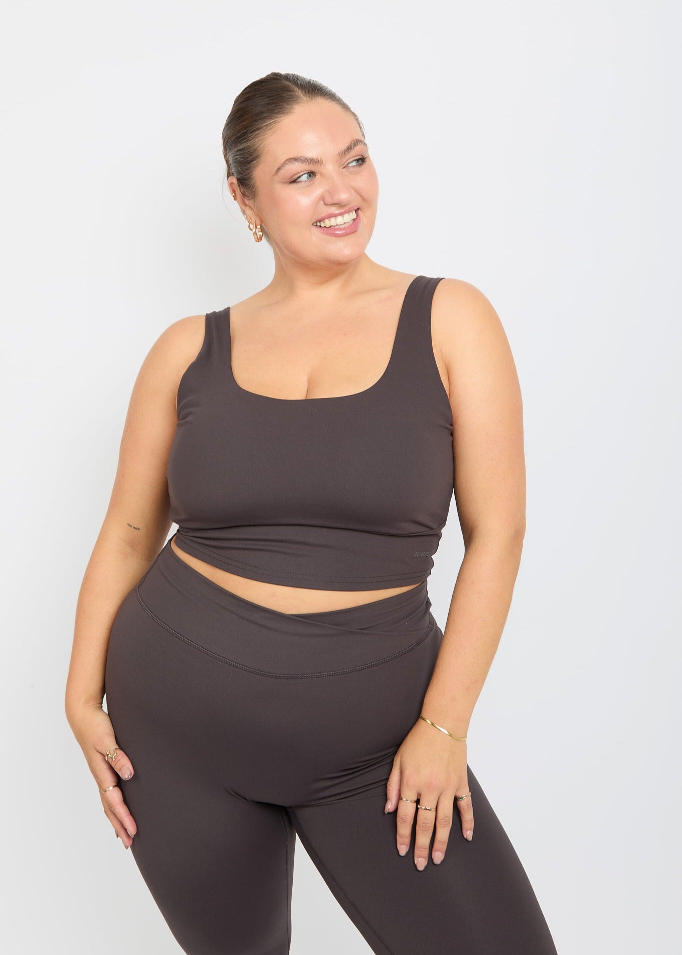 CloudLuxe Core Coffee Longline Sports Bra