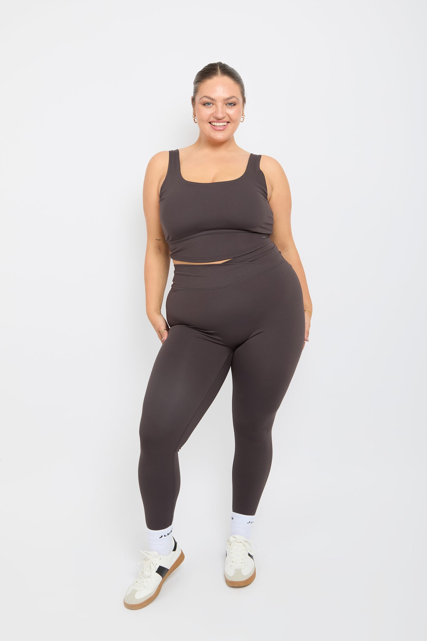 CloudLuxe Core Wrap Coffee Essential Legging