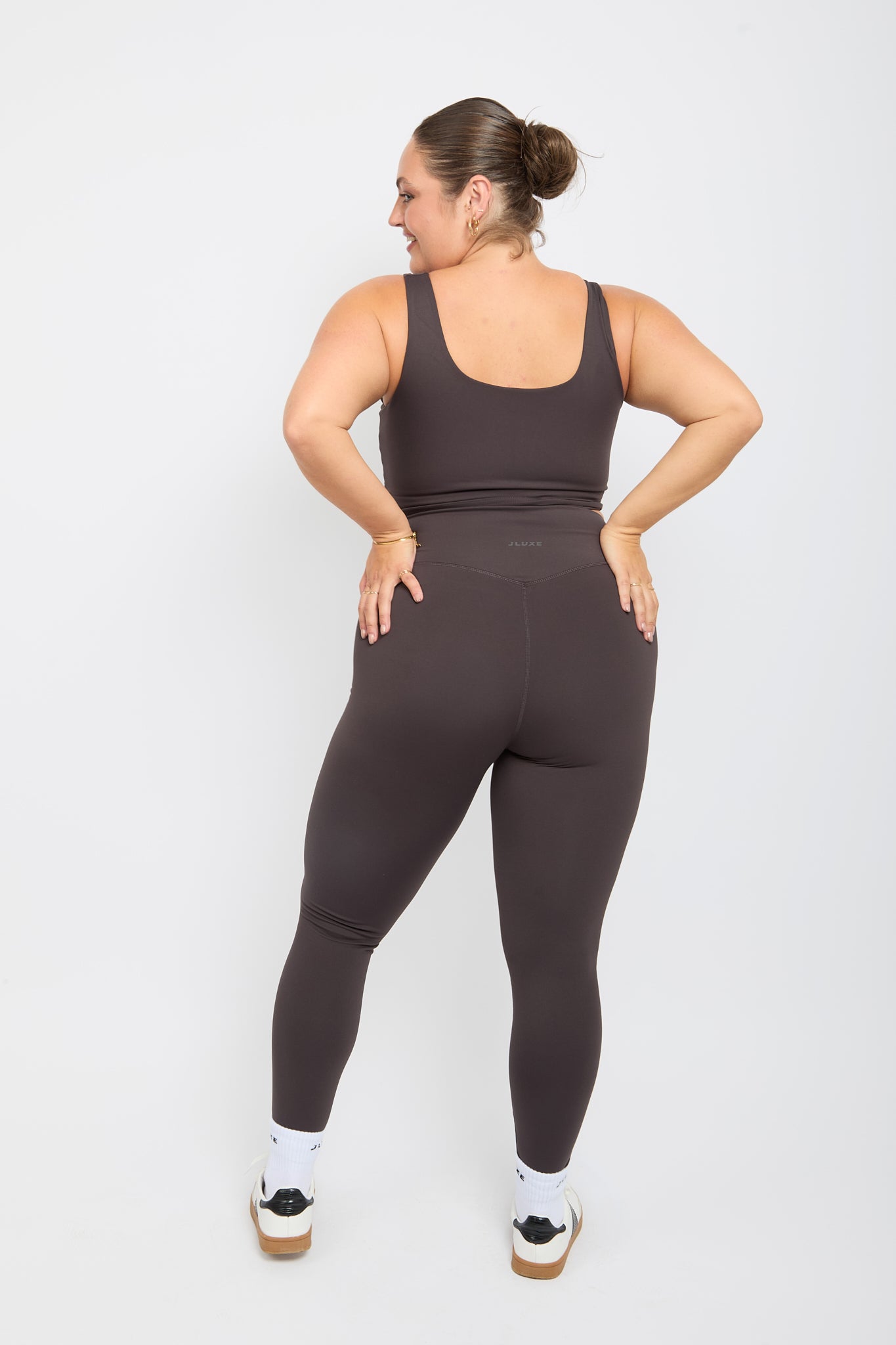 CloudLuxe Core Wrap Coffee Essential Legging