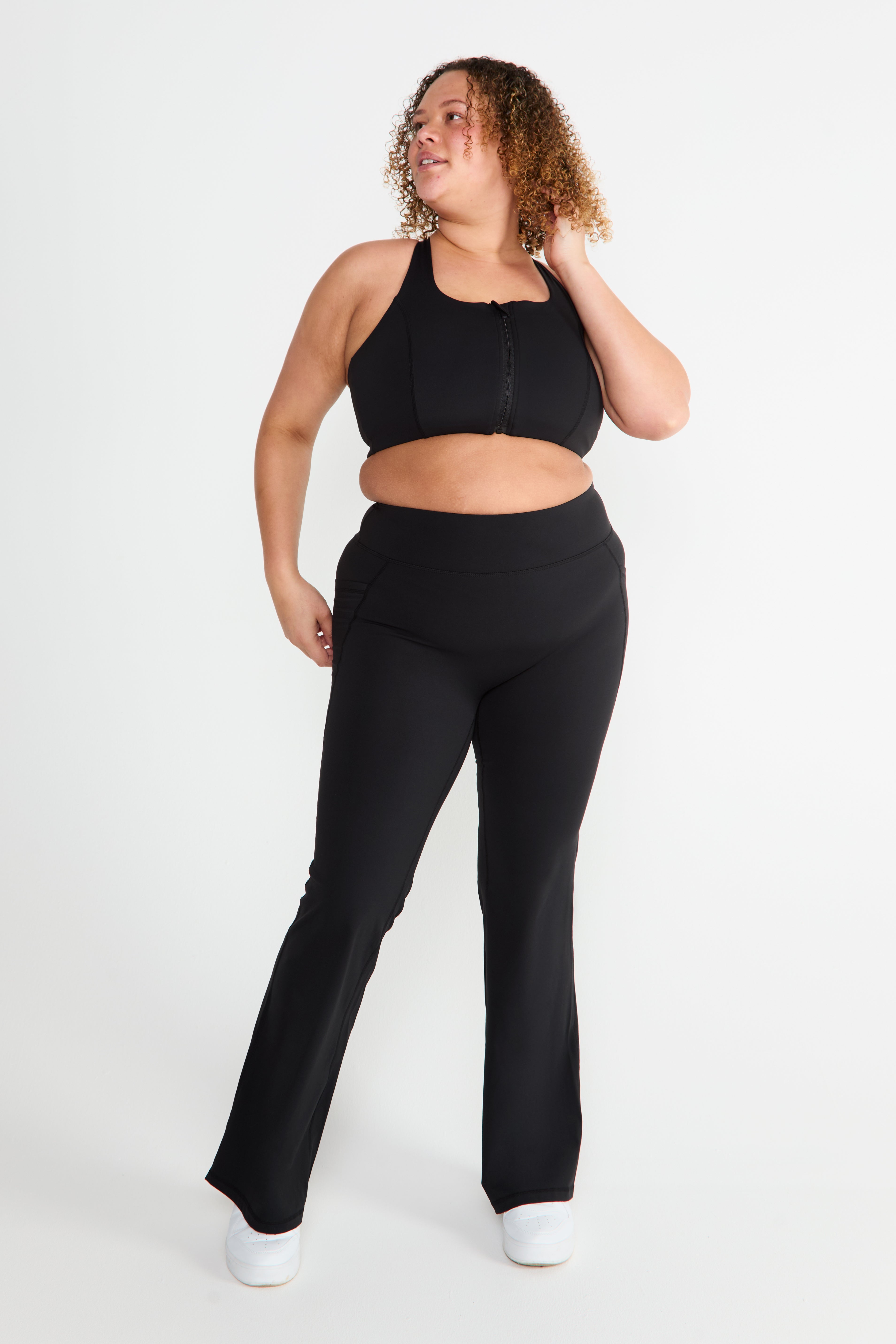 CloudLuxe Black Pocket Flares