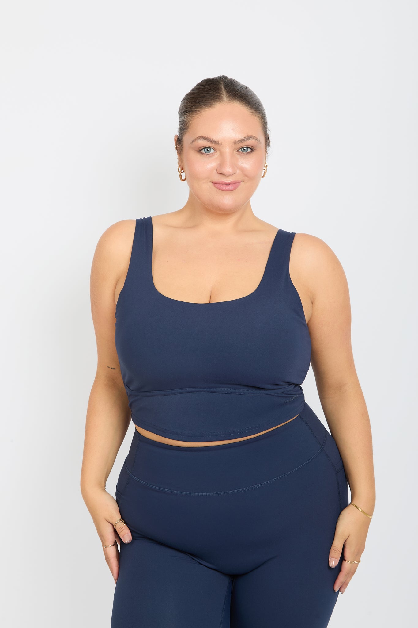 CloudLuxe Core Navy Longline Sports Bra