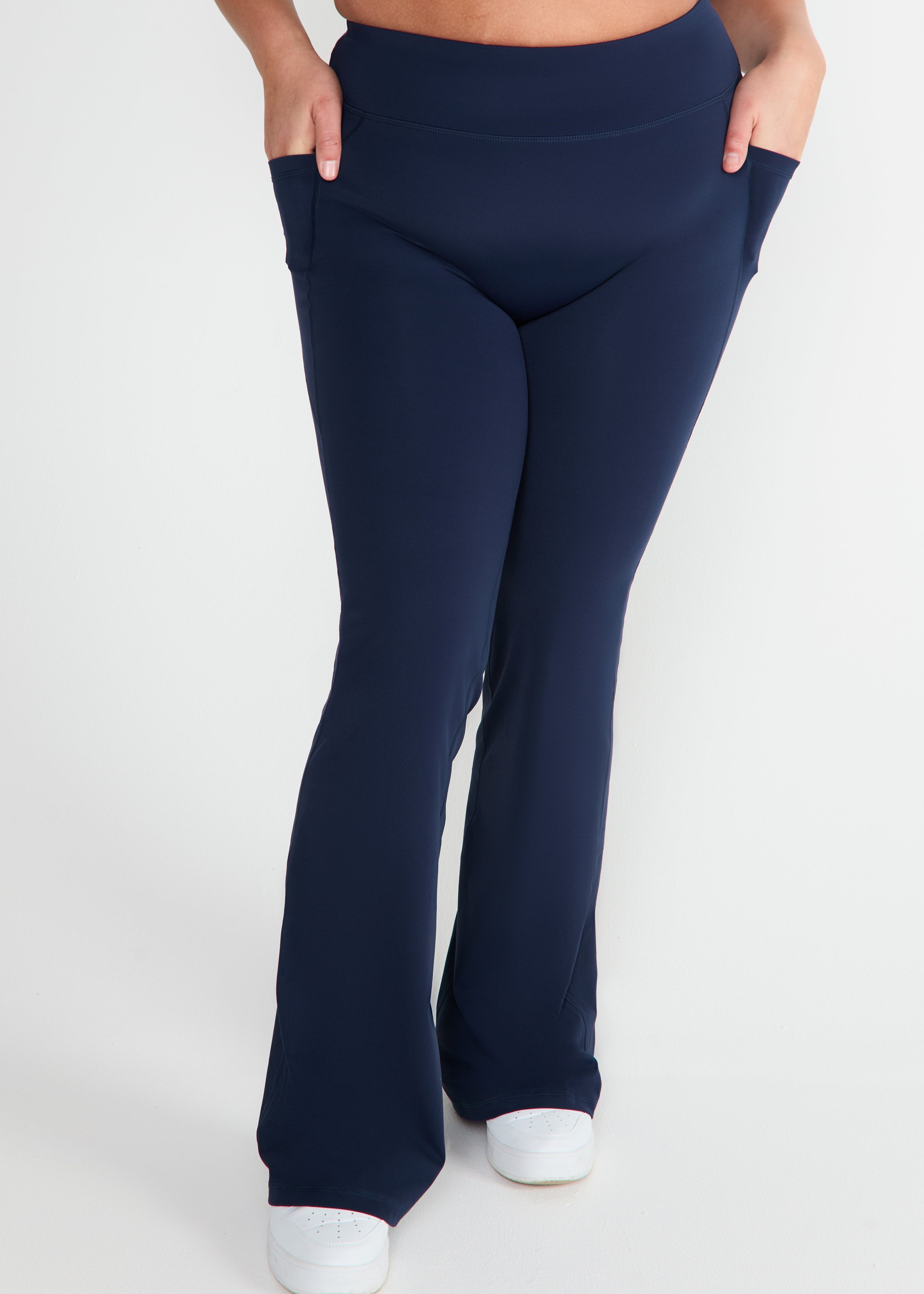 CloudLuxe Navy Pocket Flares