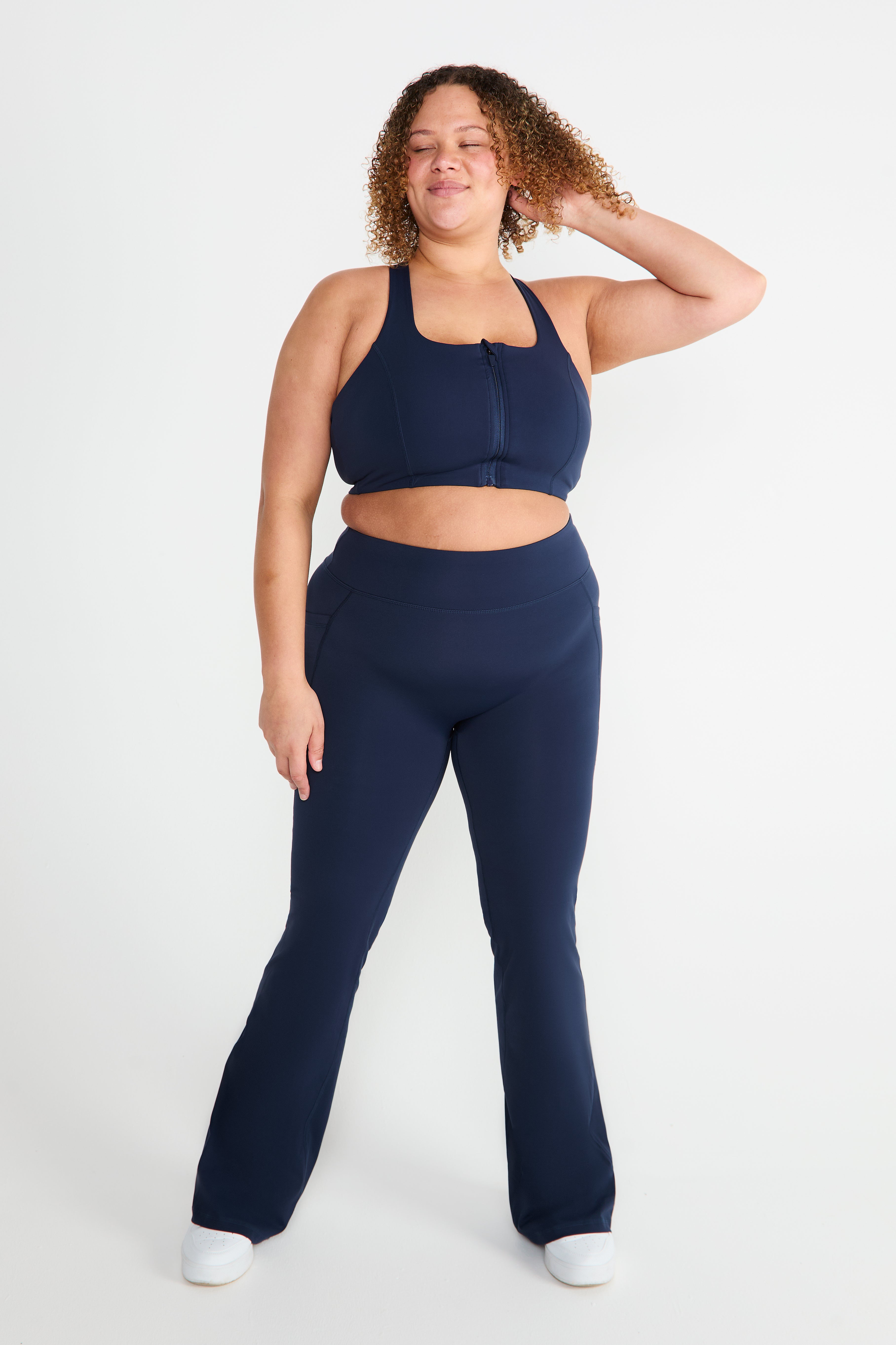 CloudLuxe Navy Pocket Flares