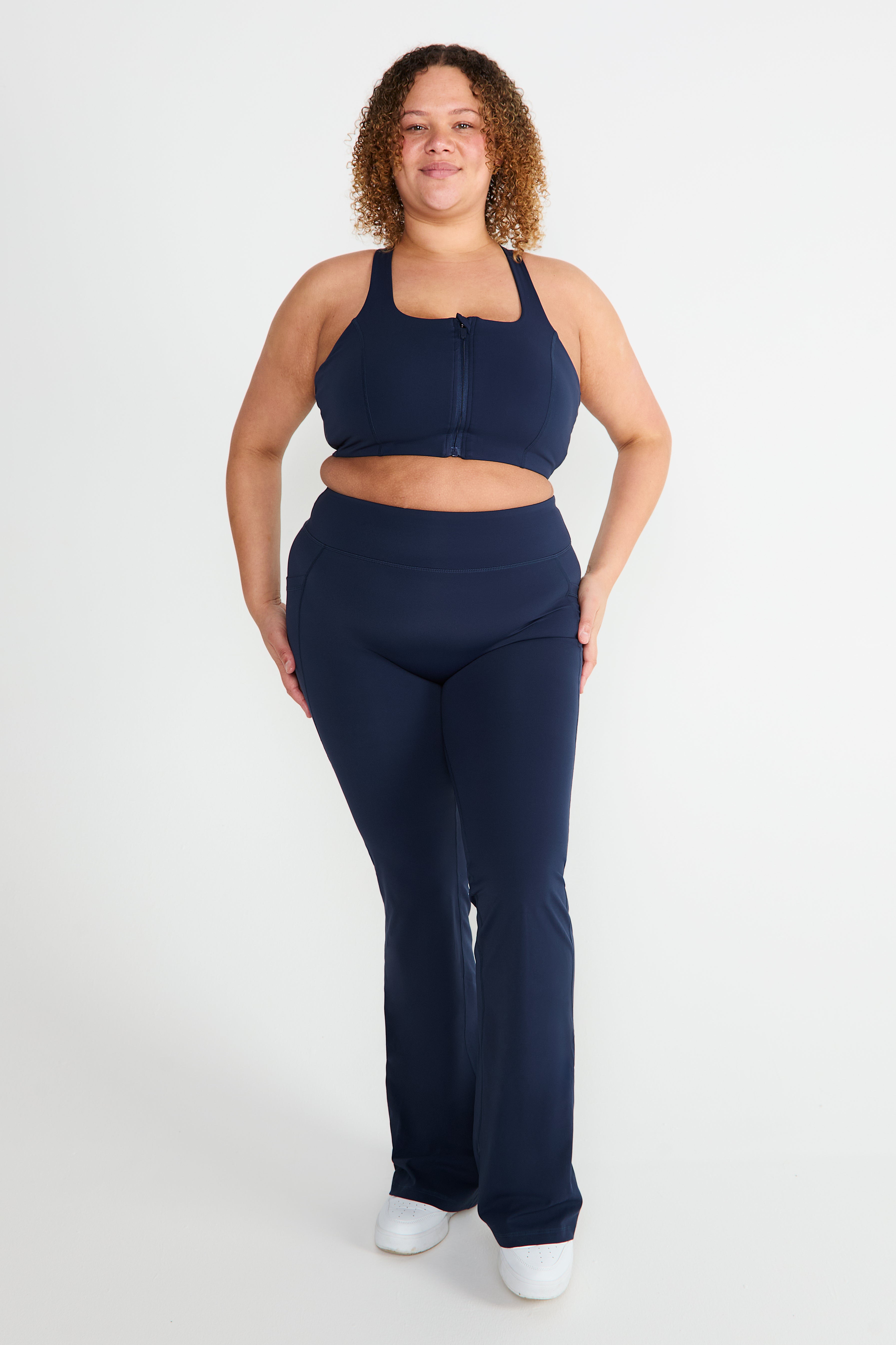 CloudLuxe Navy Pocket Flares