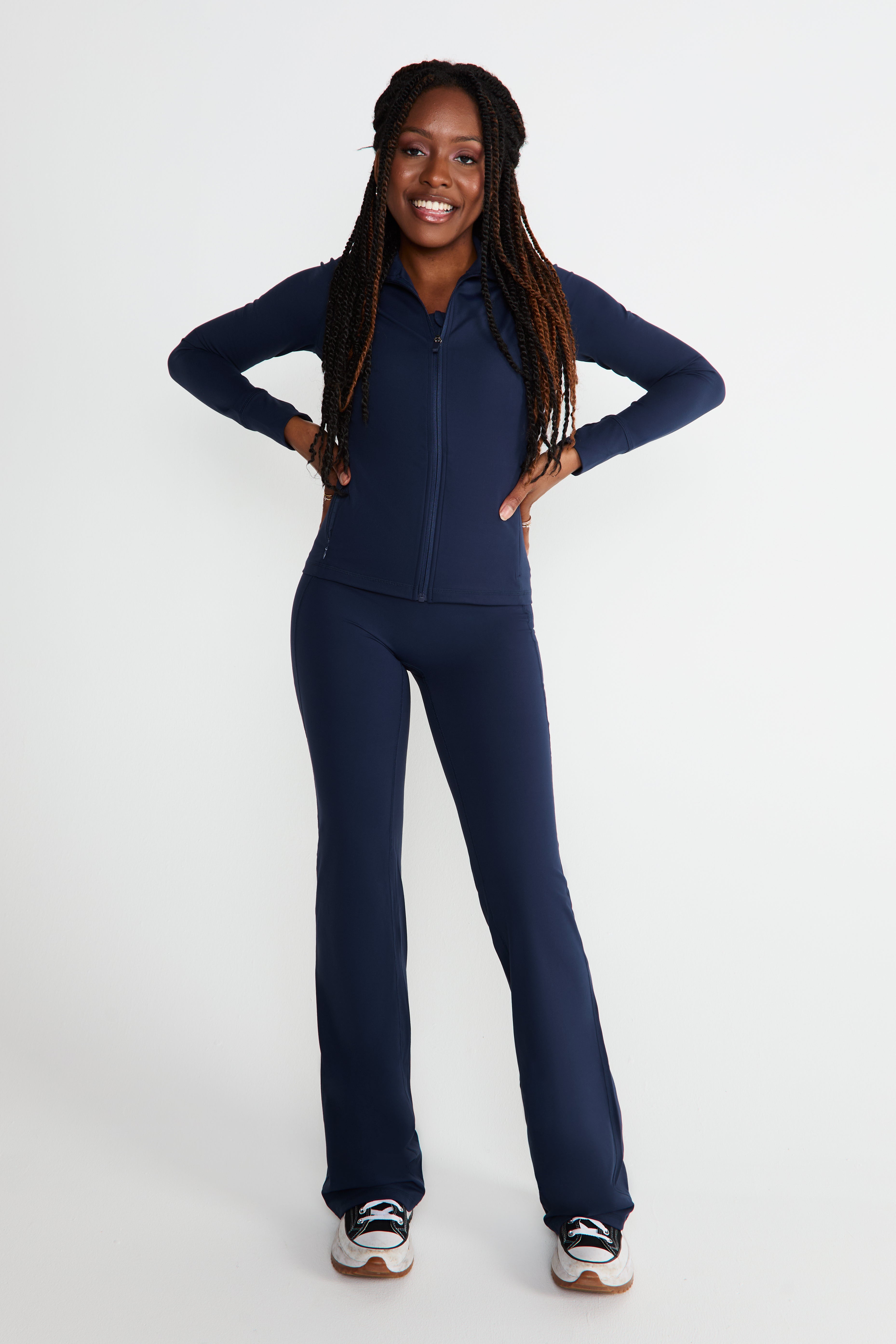 CloudLuxe Navy Pocket Flares