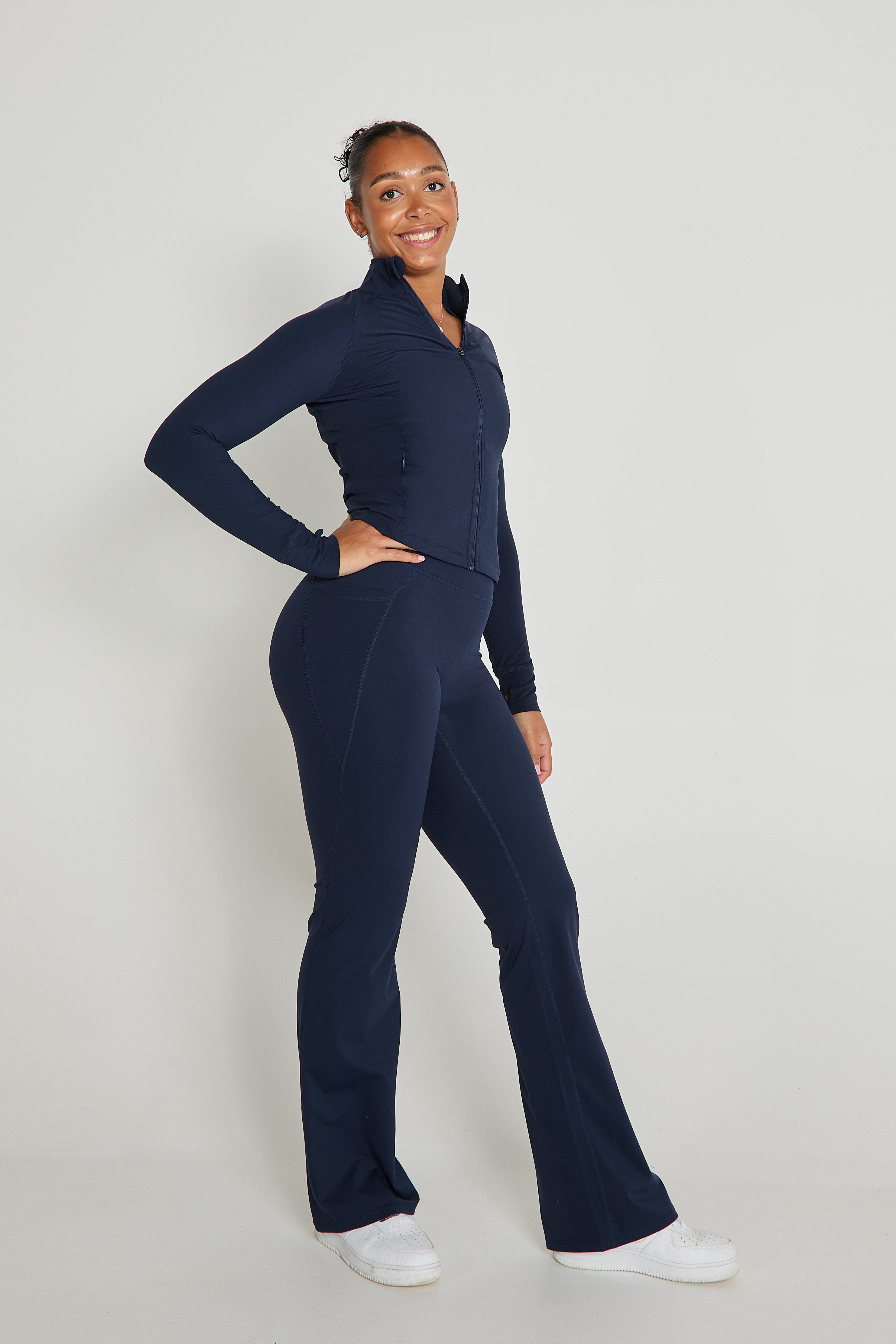 CloudLuxe Navy Pocket Flares