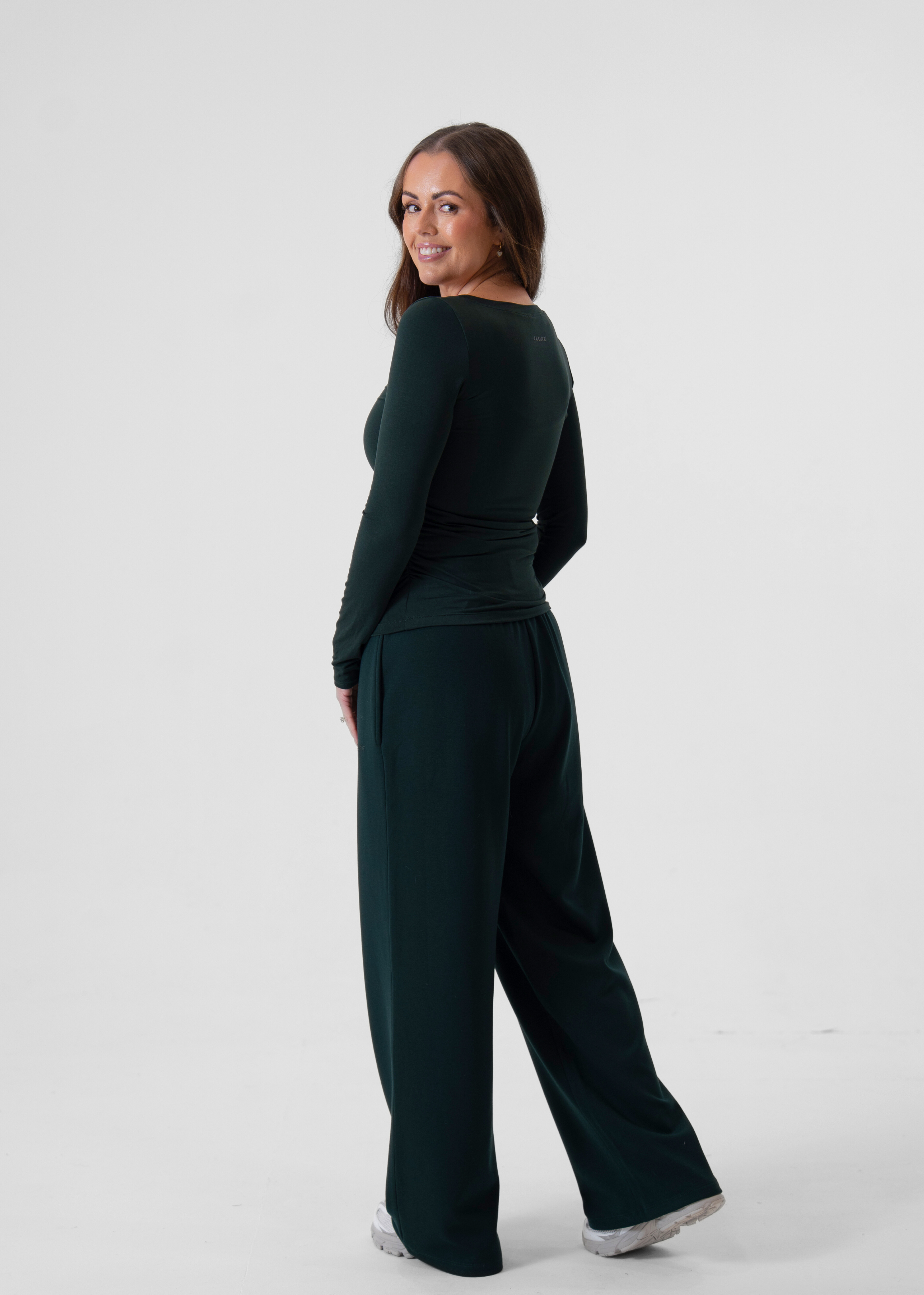 Ultra Soft Forest Bamboo Long Sleeve Contour Top