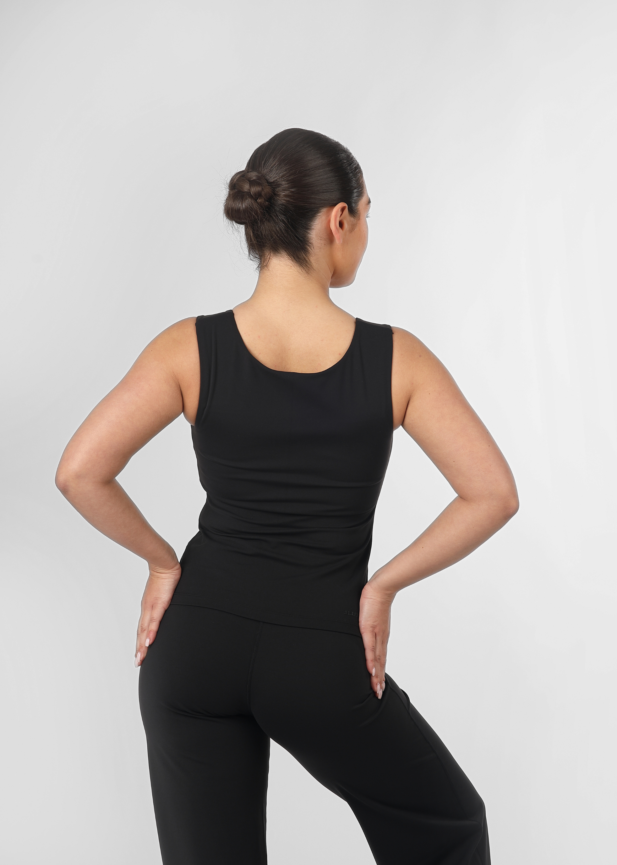 Soft Form Recycled Black Reversible Sweetheart Vest