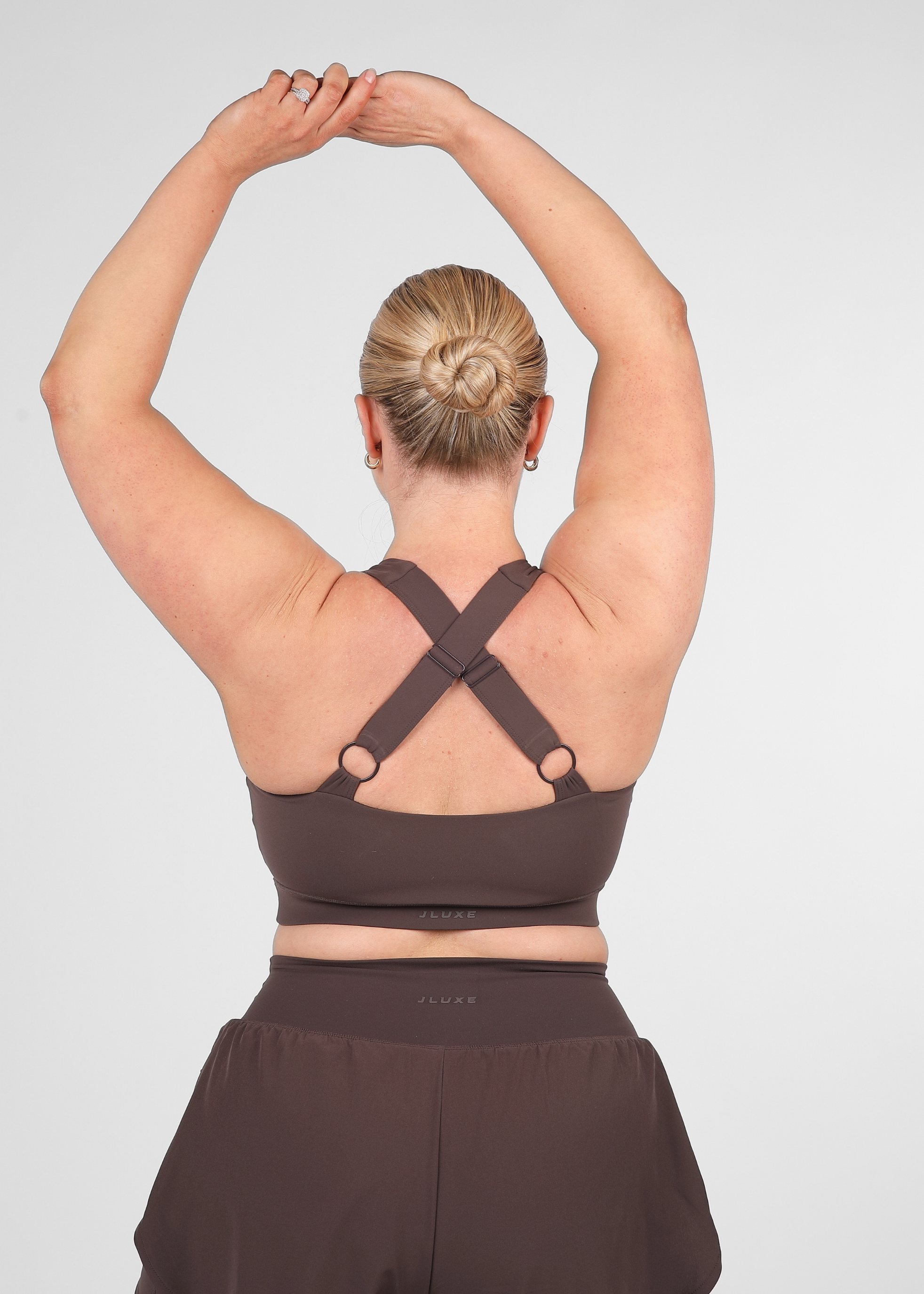 Soft Form Recycled Mocha Adjustable Strap Sports Bra