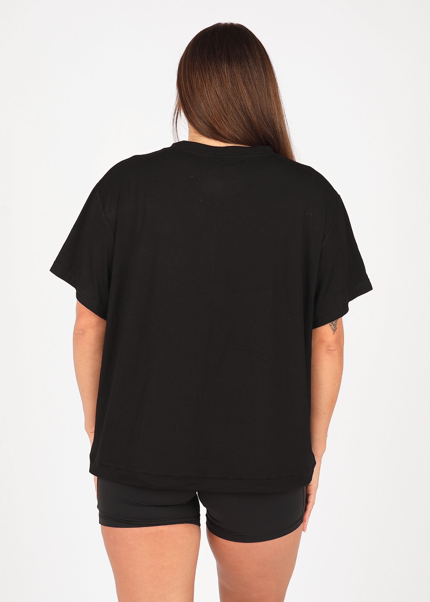 Oversized Ultra Soft Black Multiway Tee