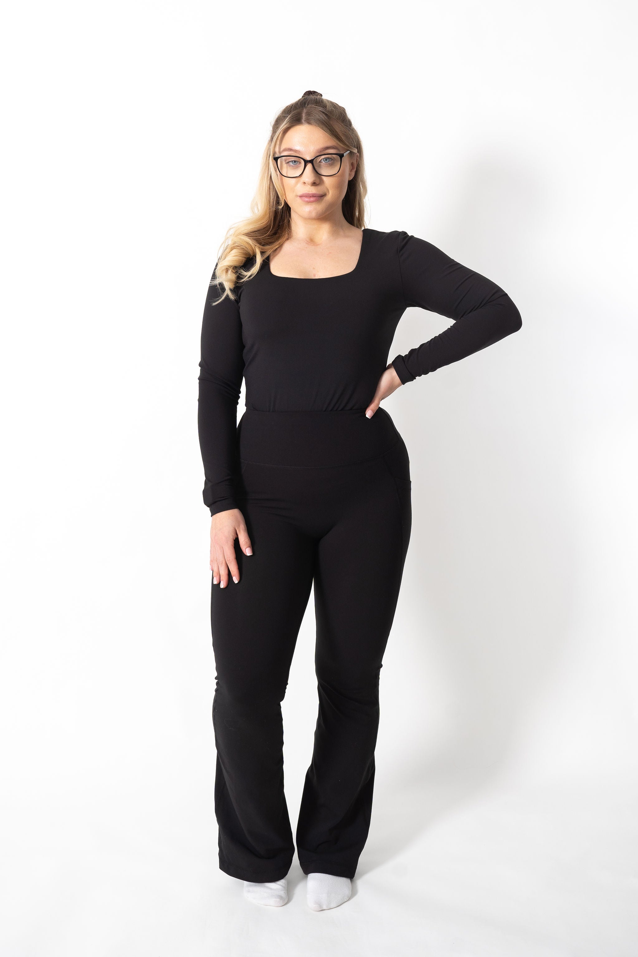 Basics Reversible Long Sleeve Top - J.LUXE.FIT