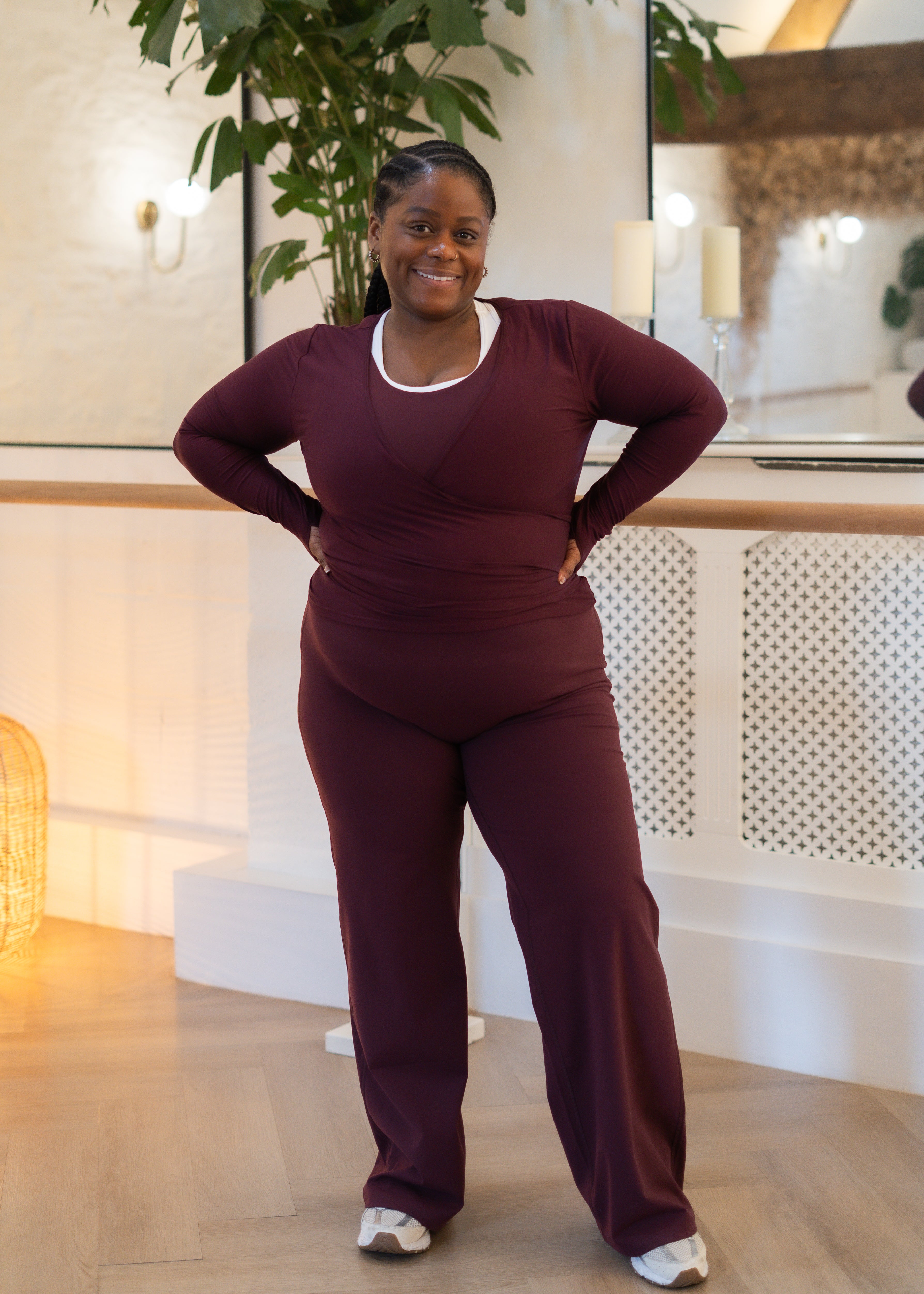 Soft Form Wine Straight Leg Recycled Trouser Soft Form Wine Straight Leg Recycled Trouser