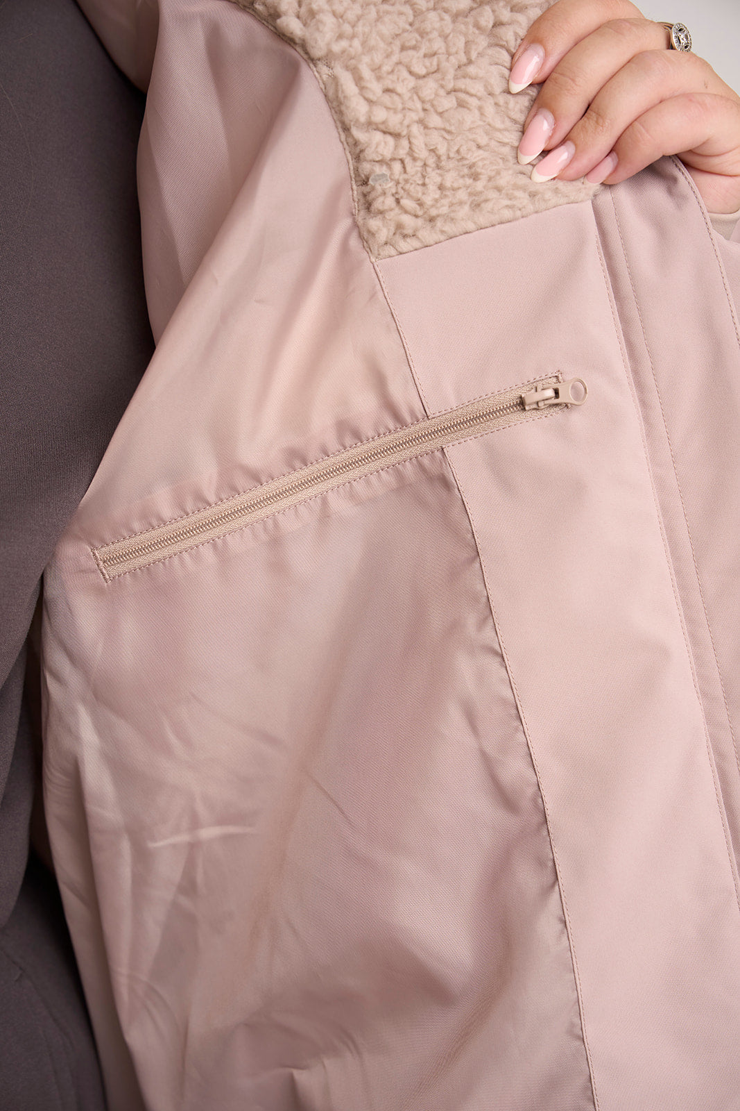 Contour Longline Fawn Puffer Coat