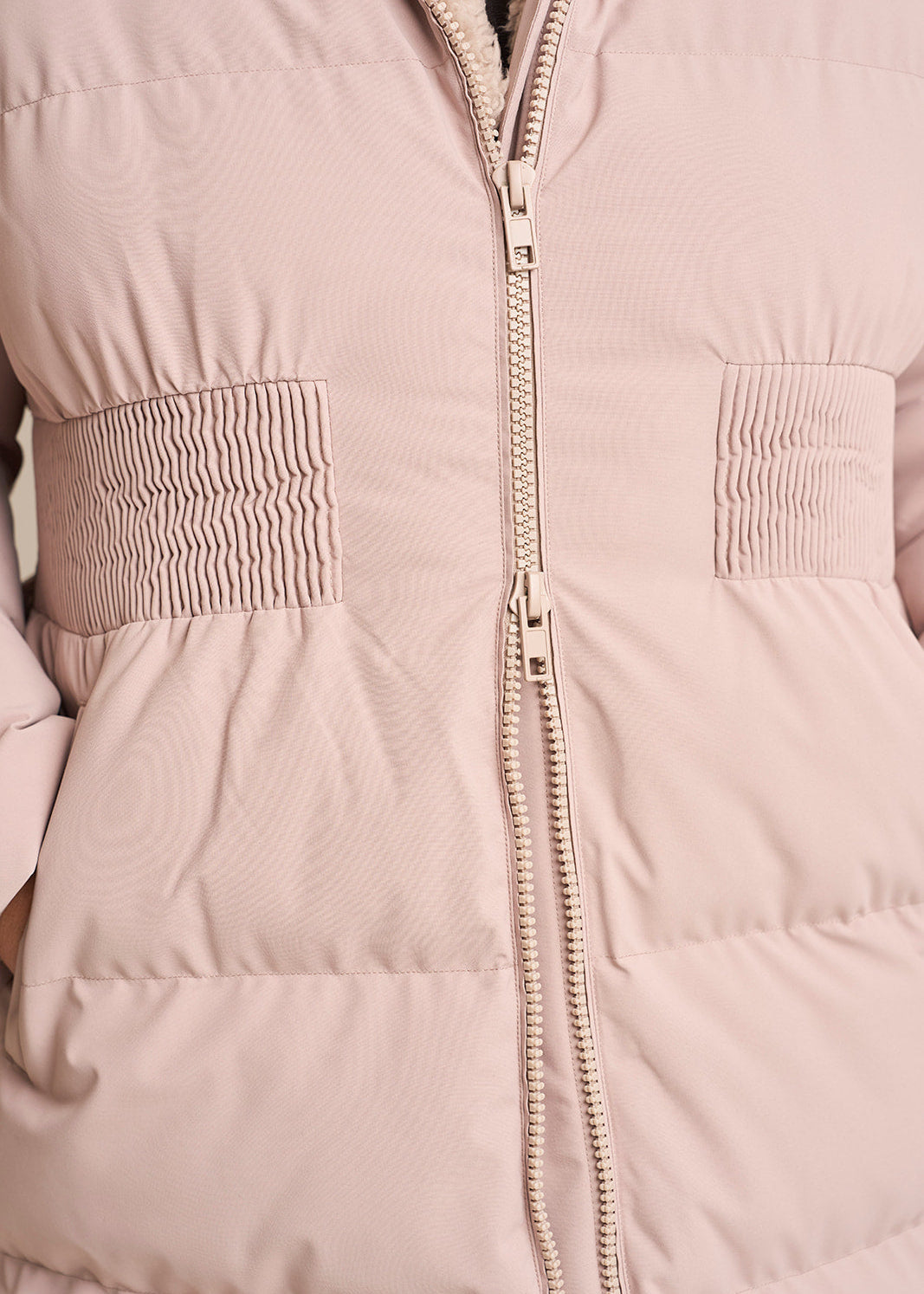 Contour Longline Fawn Puffer Coat