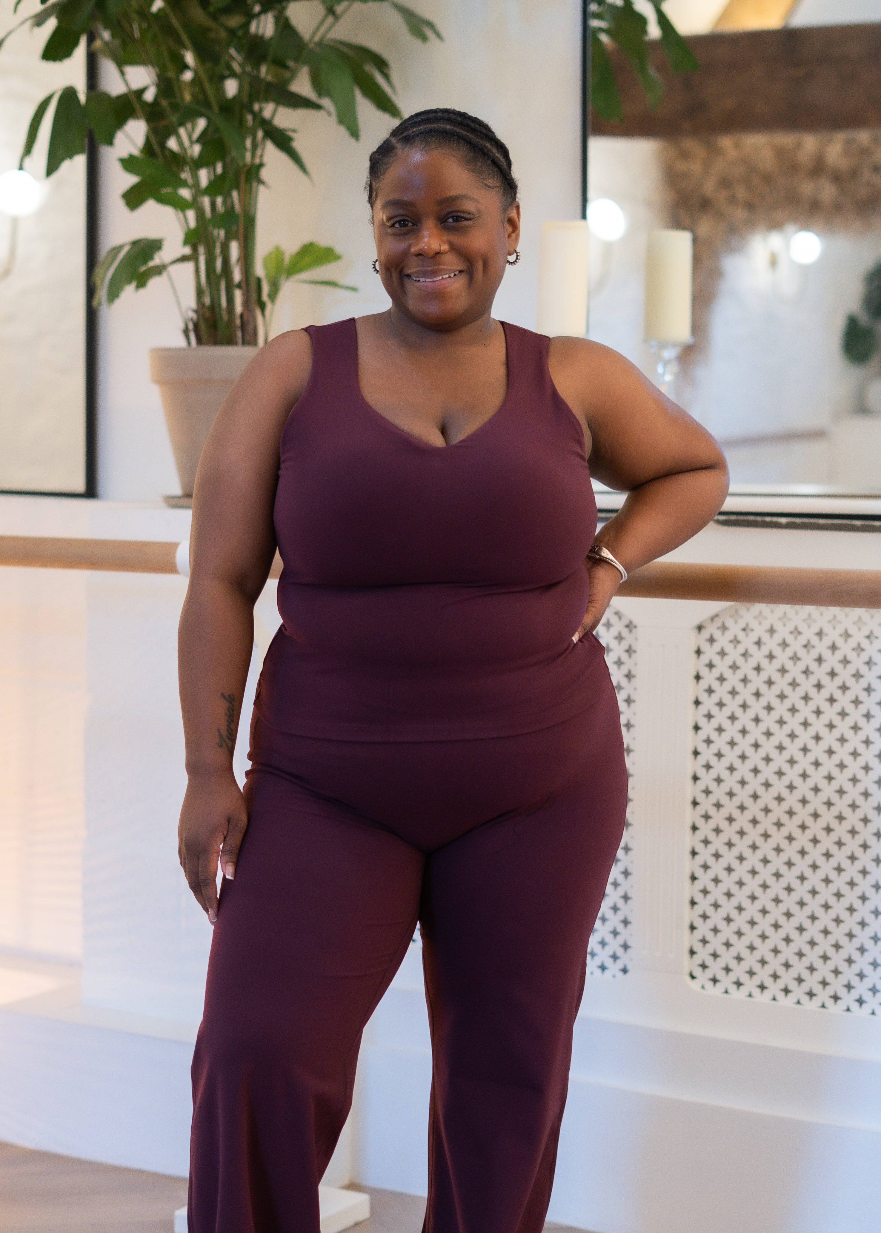 Soft Form Wine Reversible Sweetheart Vest