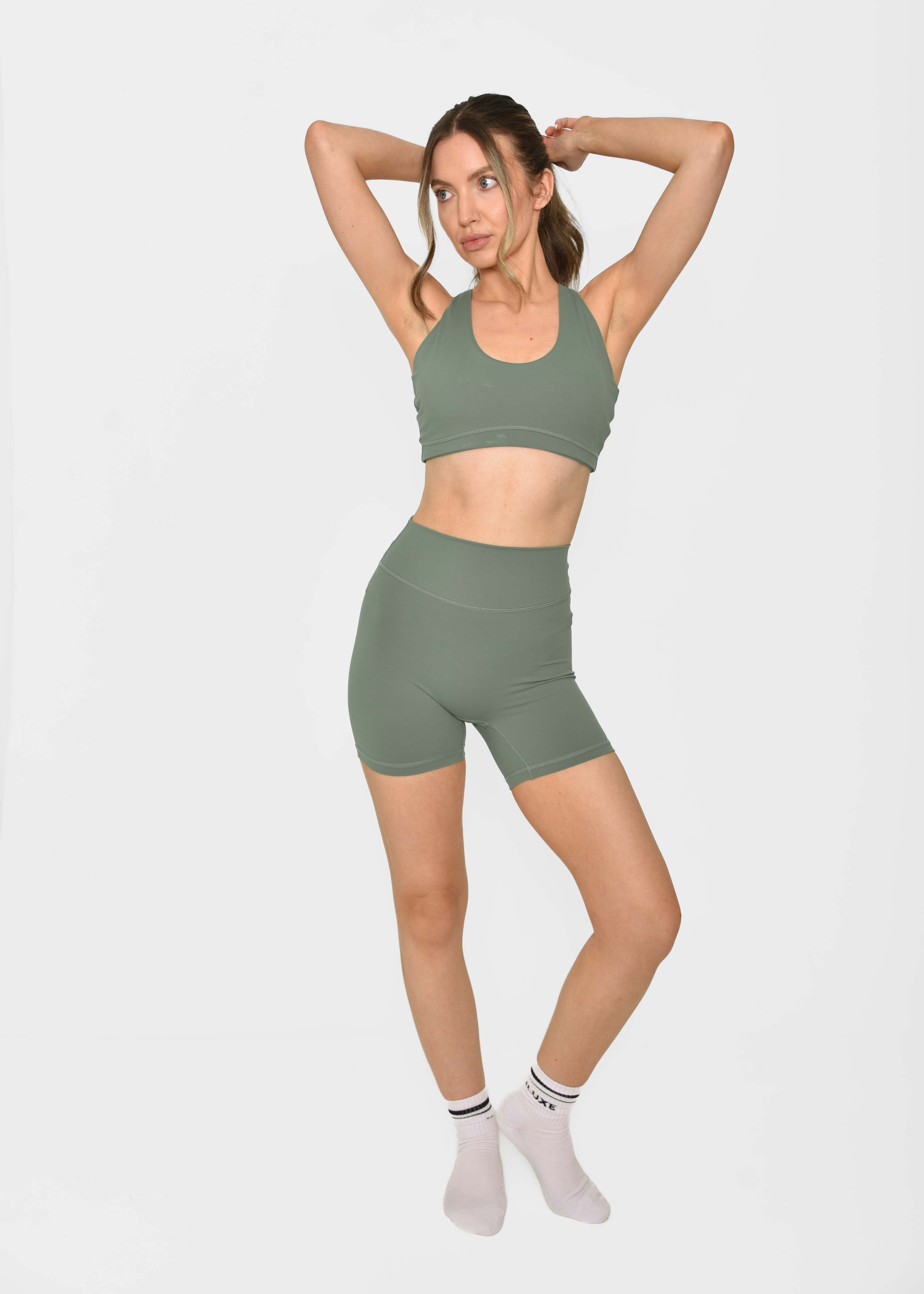 Cloud Sculpt 5" Soft Sage Scrunch Short