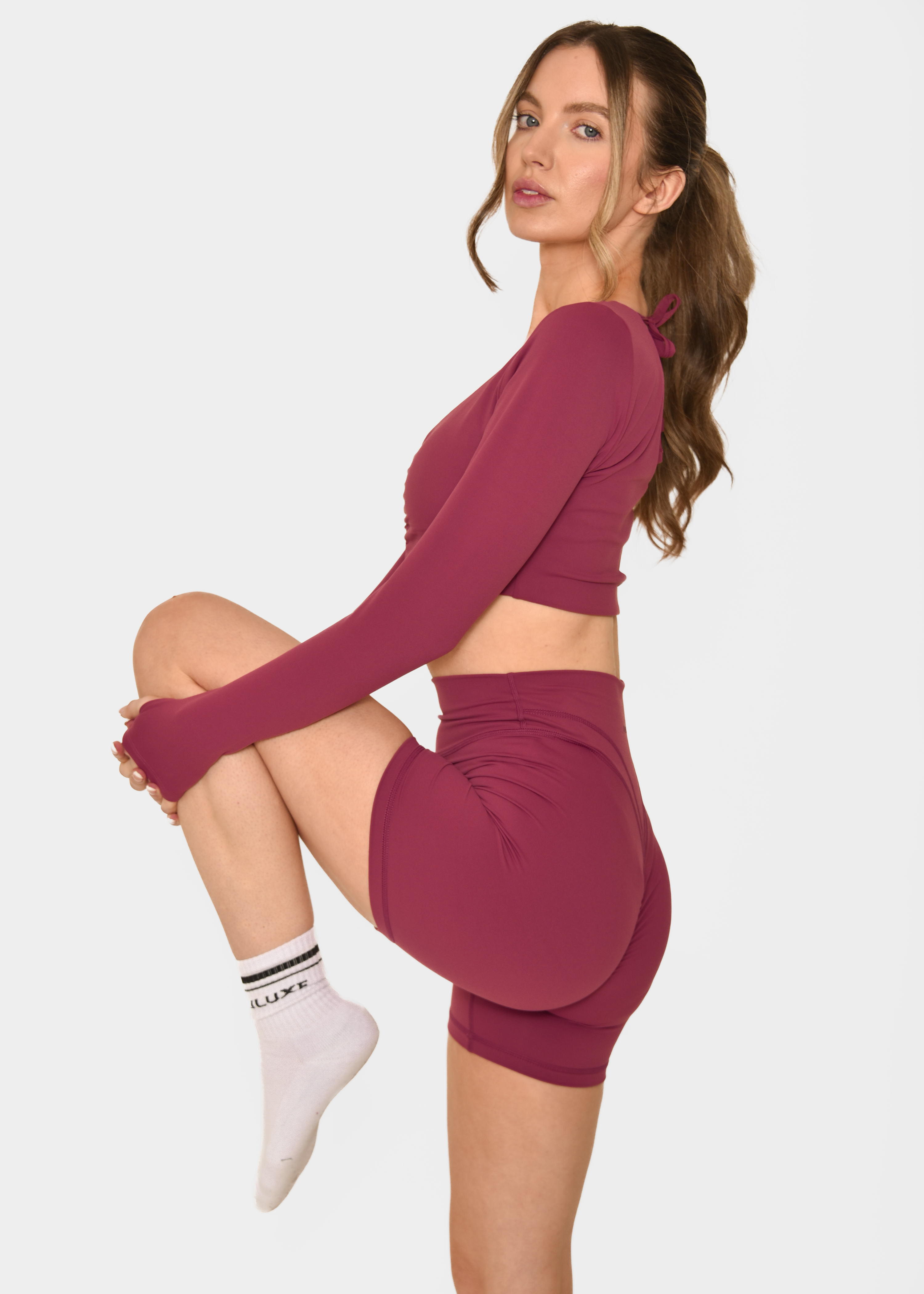 Cloud Sculpt 5" Velvet Rose Scrunch Short