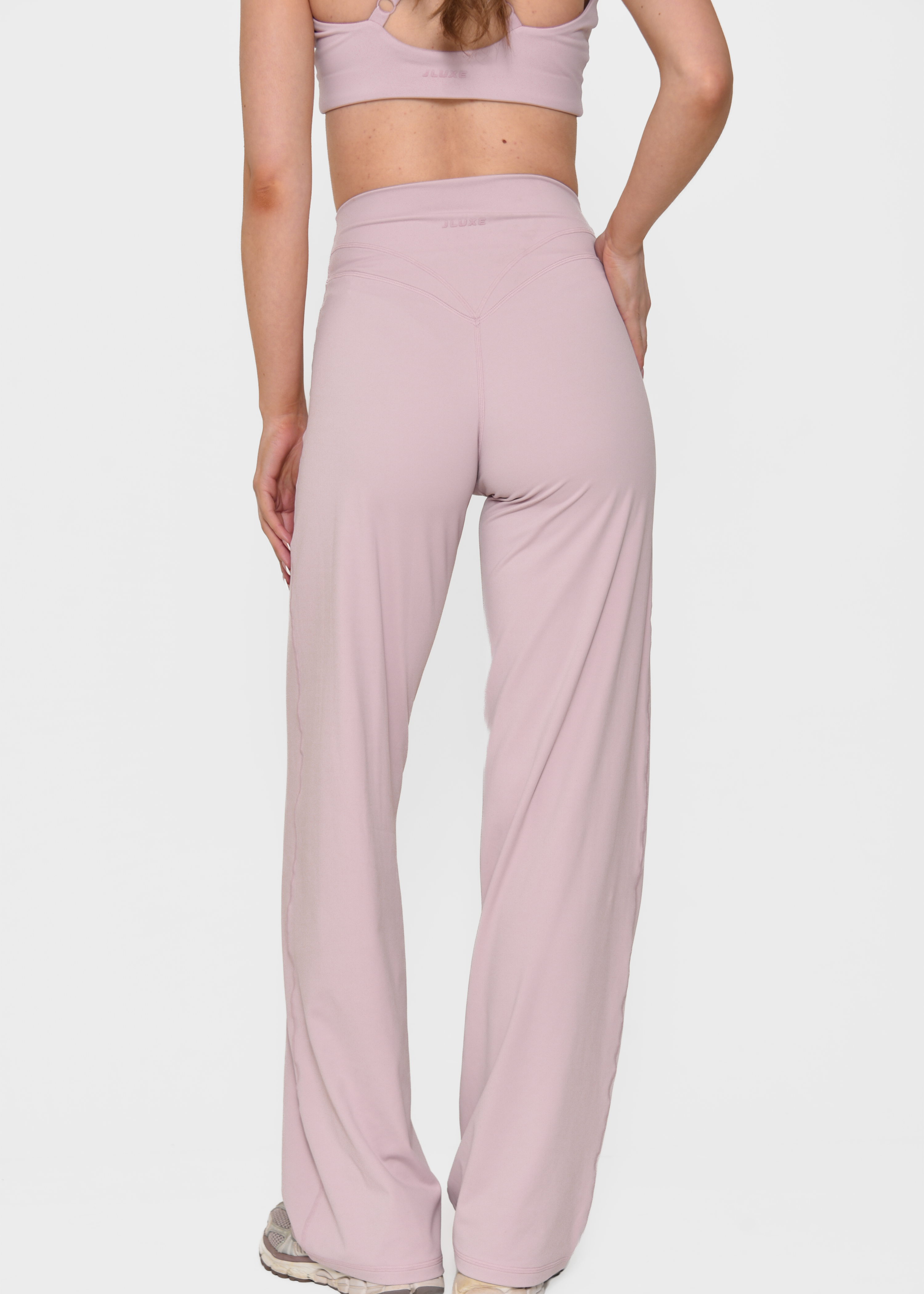 Cloud Sculpt Straight Leg Yoga Trouser Blush Pink