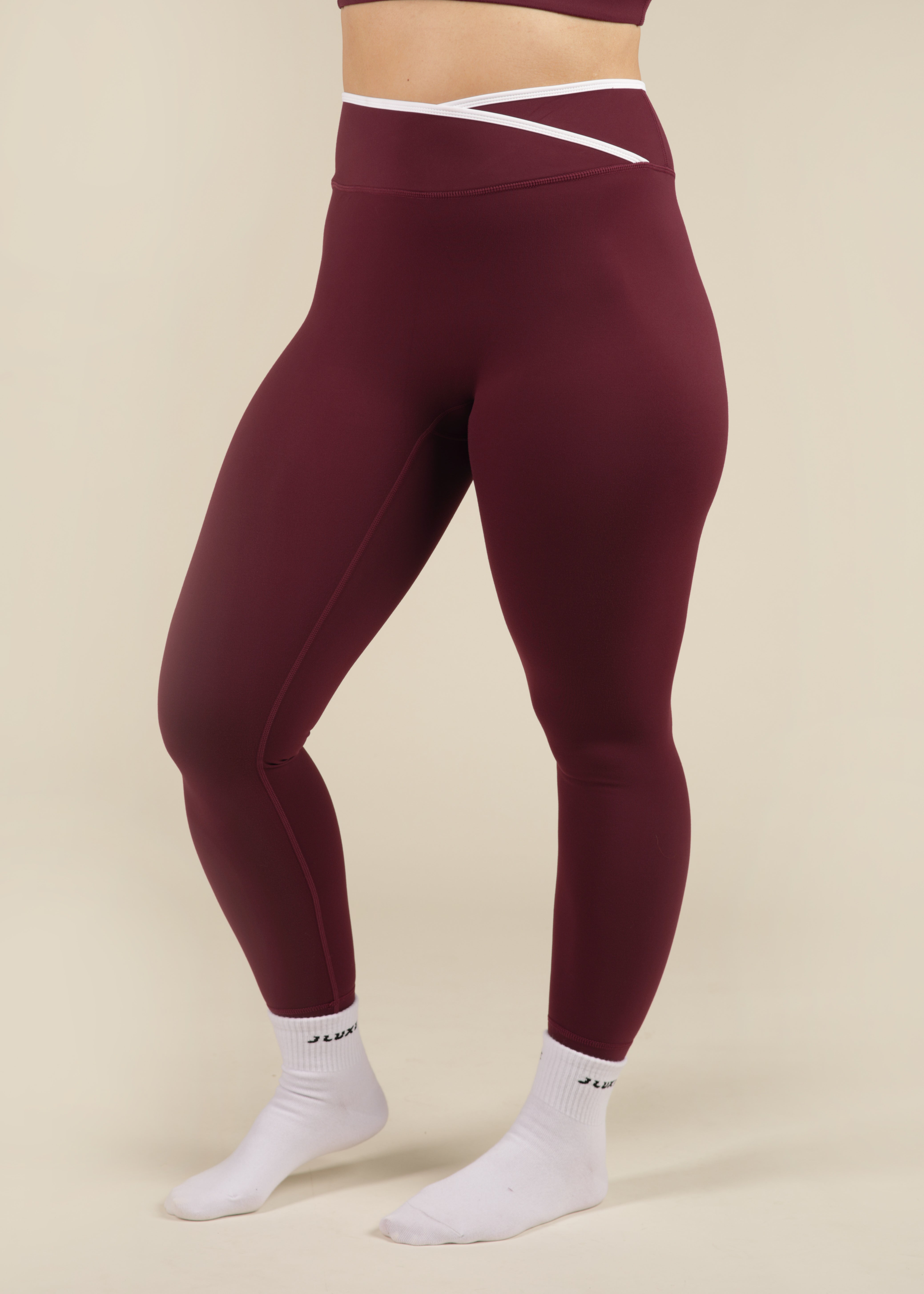 Cloud Luxe Plum Wrap Essential Legging