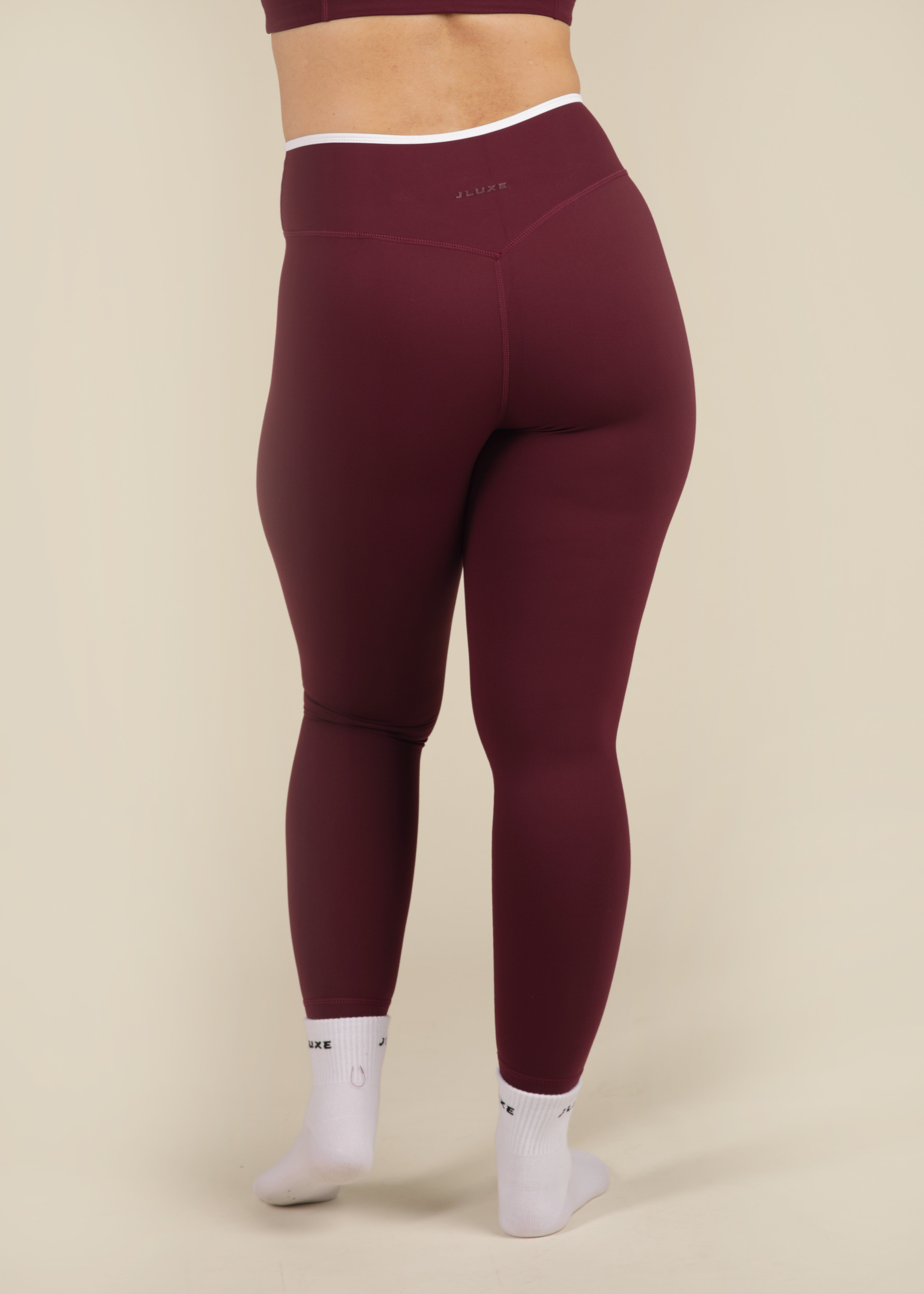 Cloud Luxe Plum Wrap Essential Legging