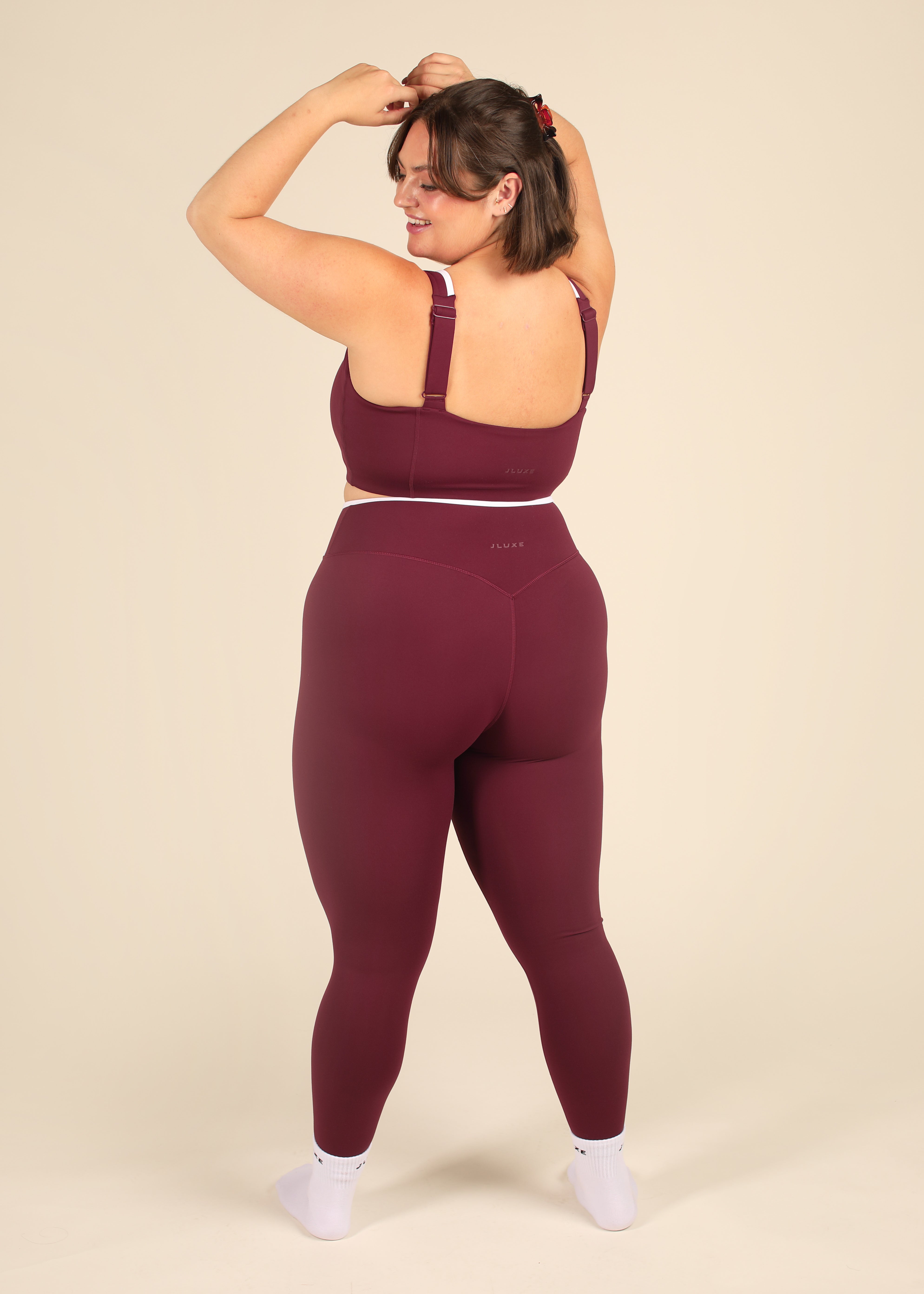 Cloud Luxe Plum Wrap Essential Legging
