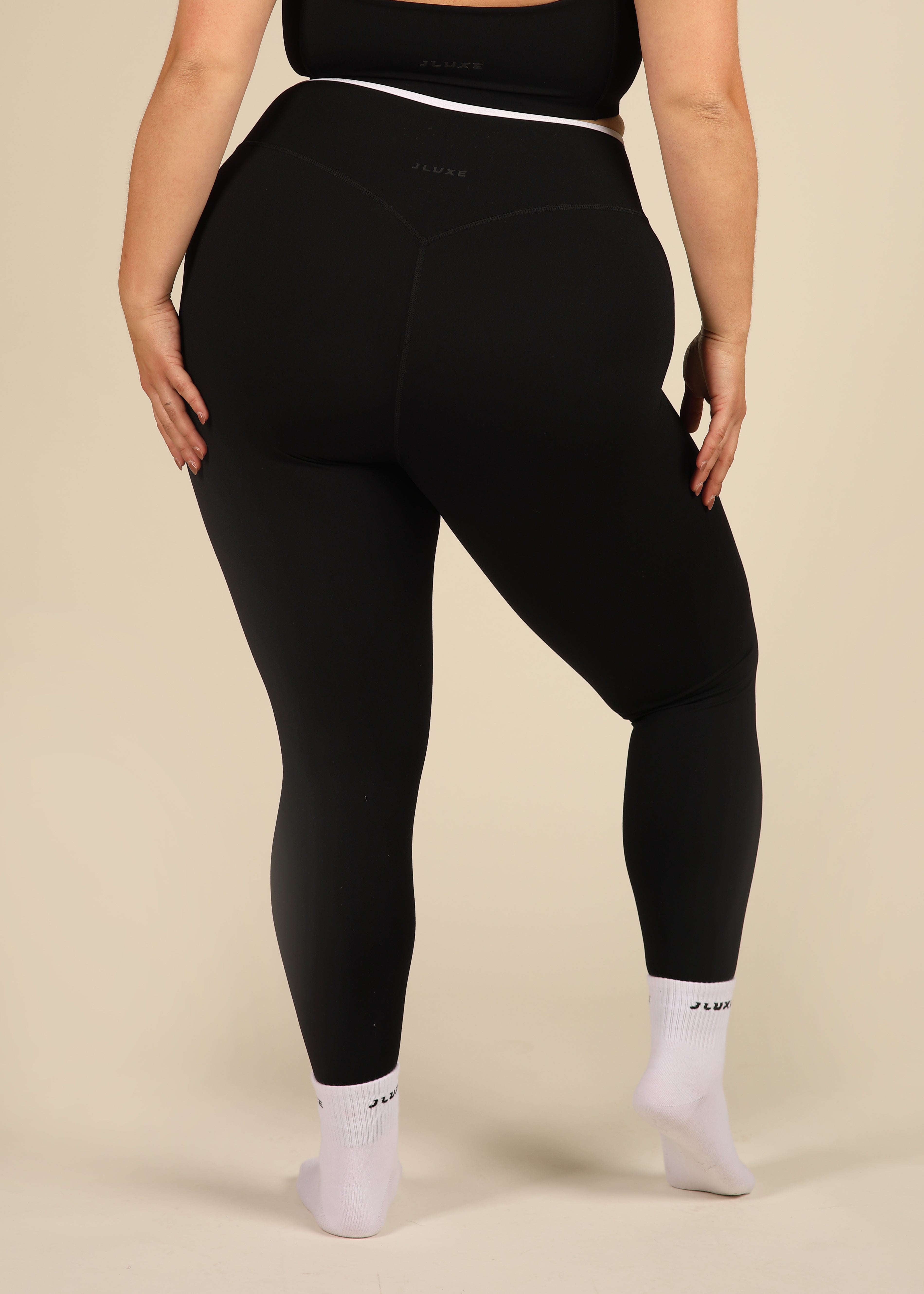 Cloud Luxe Black Wrap Essential Legging