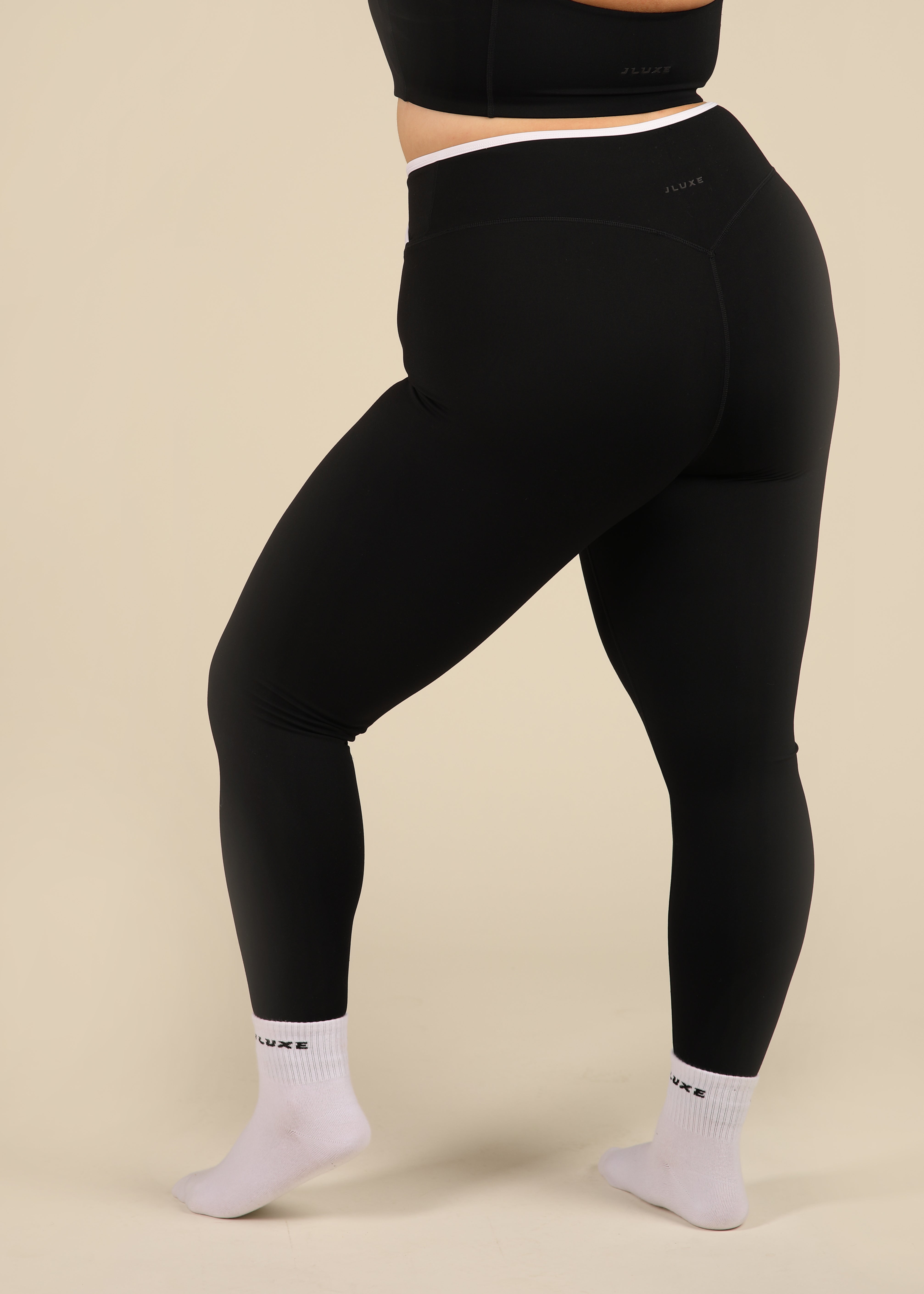 Cloud Luxe Black Wrap Essential Legging