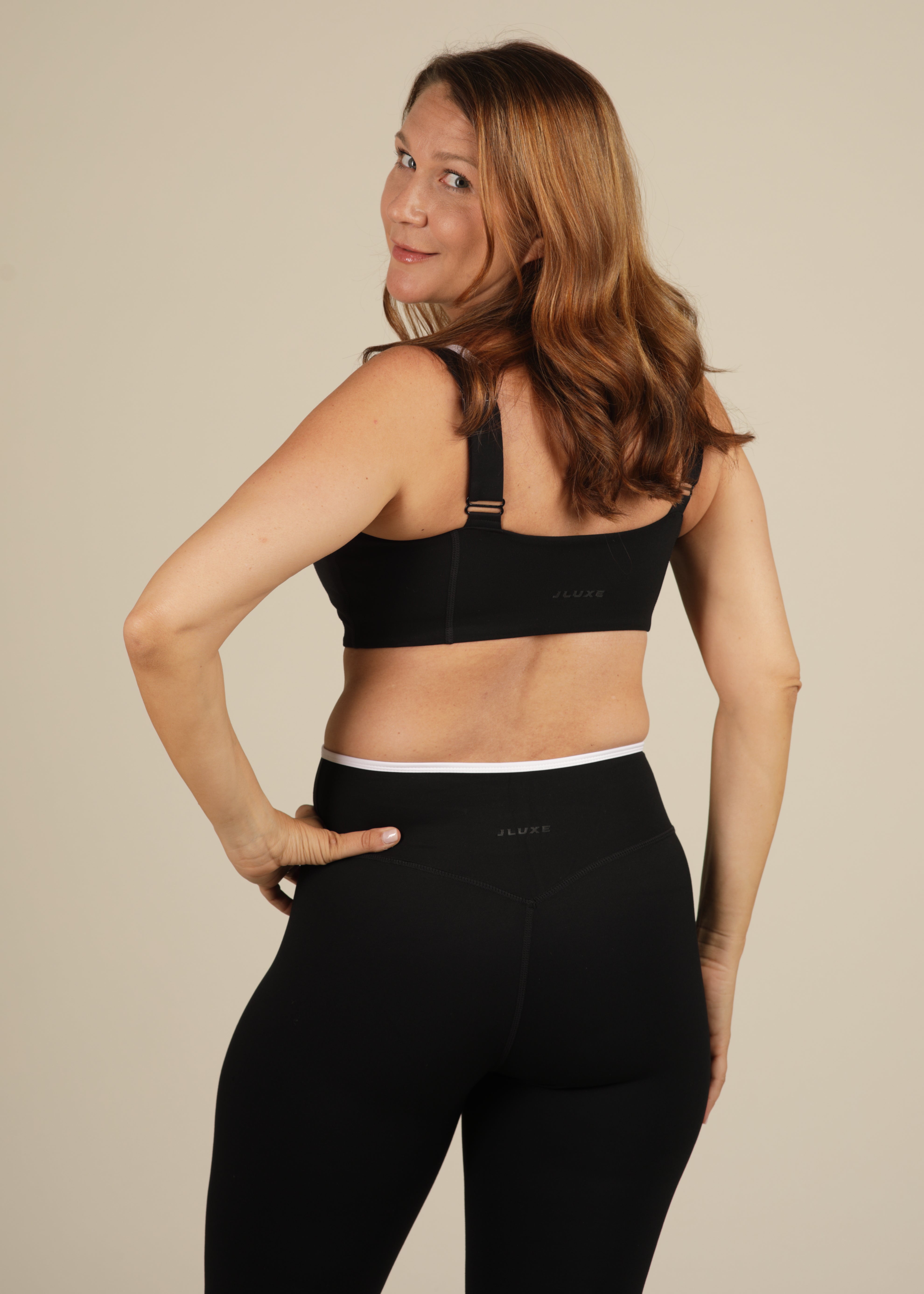 Cloud Luxe Black Everyday Sports Bra