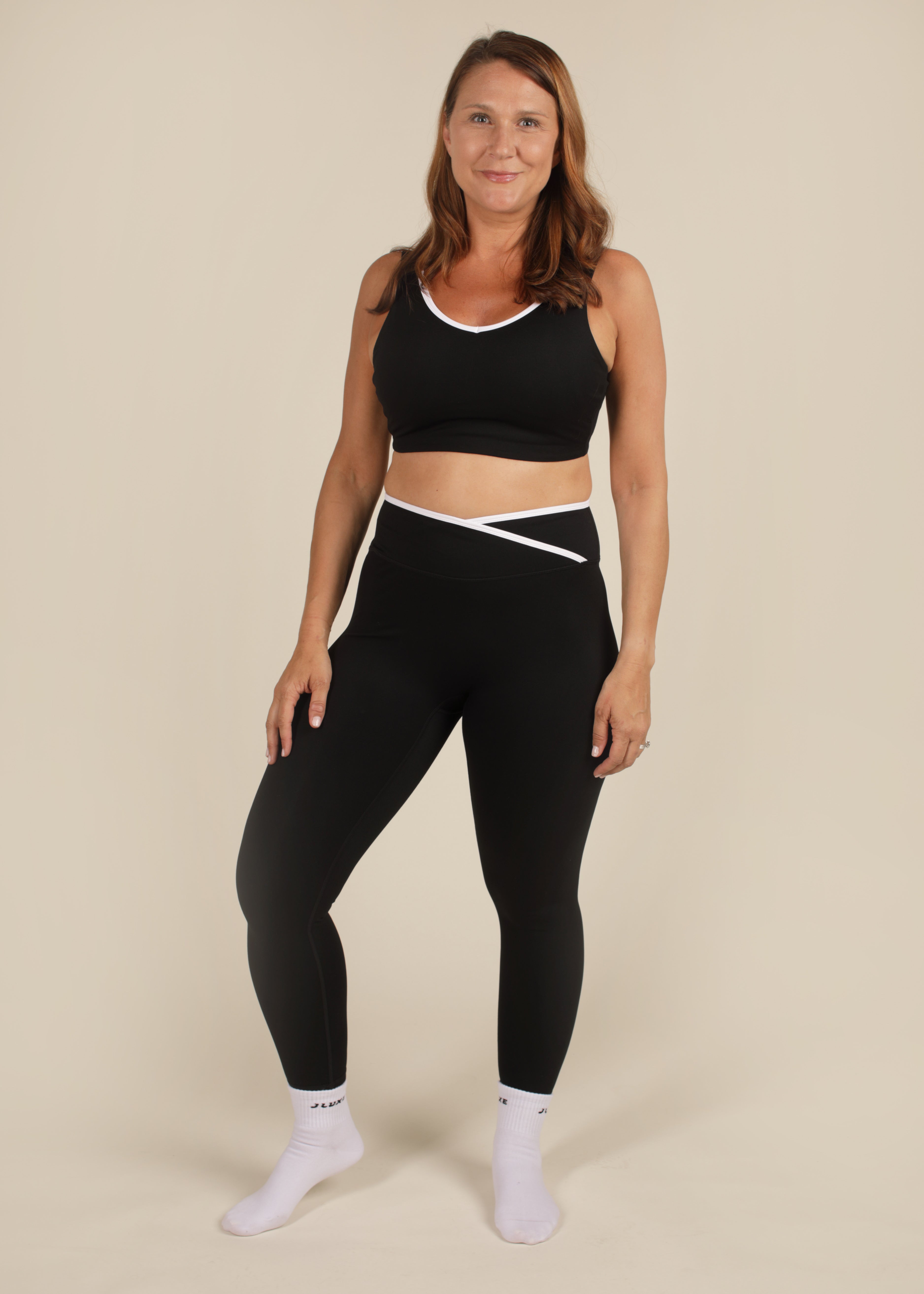Cloud Luxe Black Wrap Essential Legging
