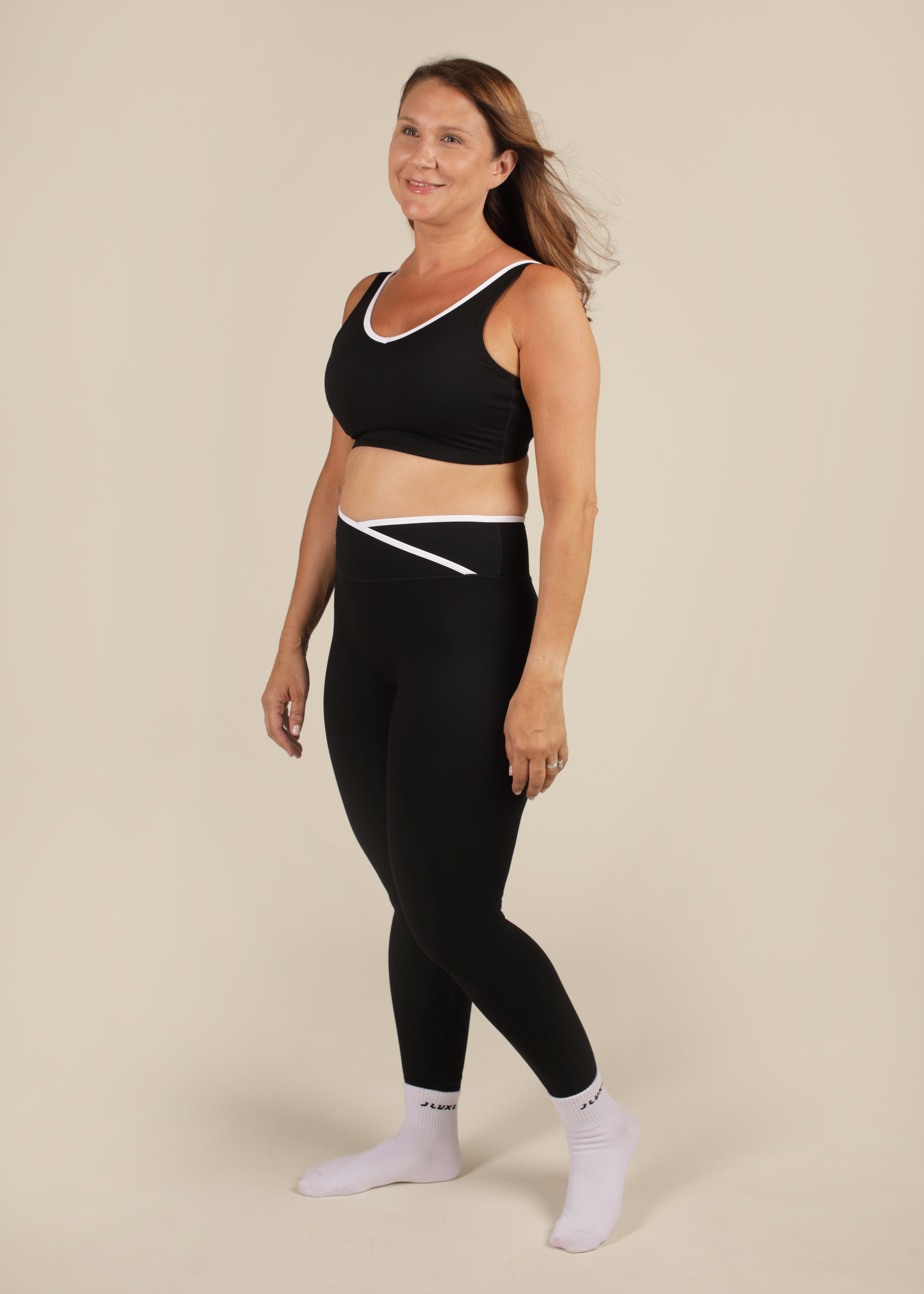 Cloud Luxe Black Wrap Essential Legging