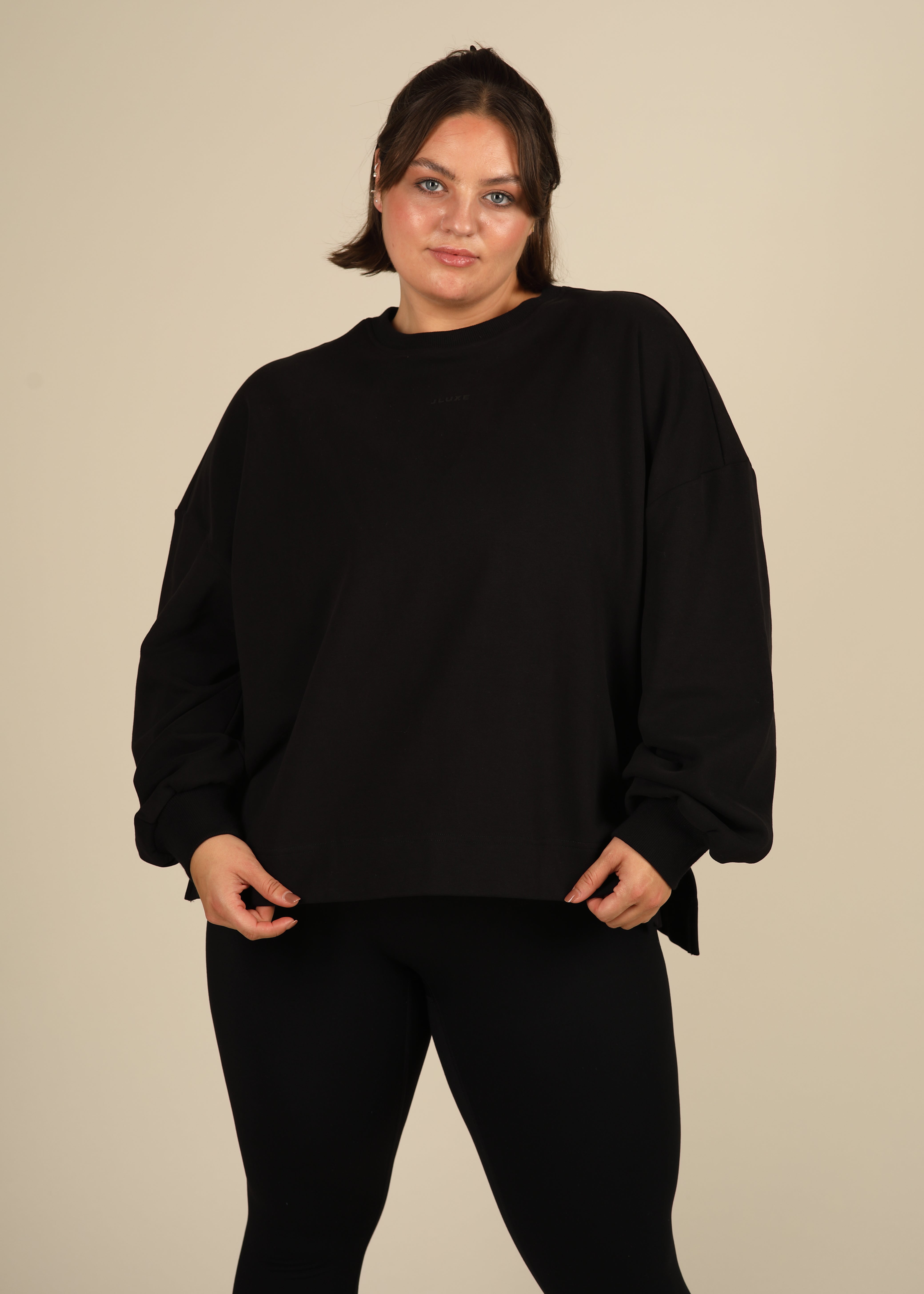 Ultra Soft Black Classic Sweatshirt