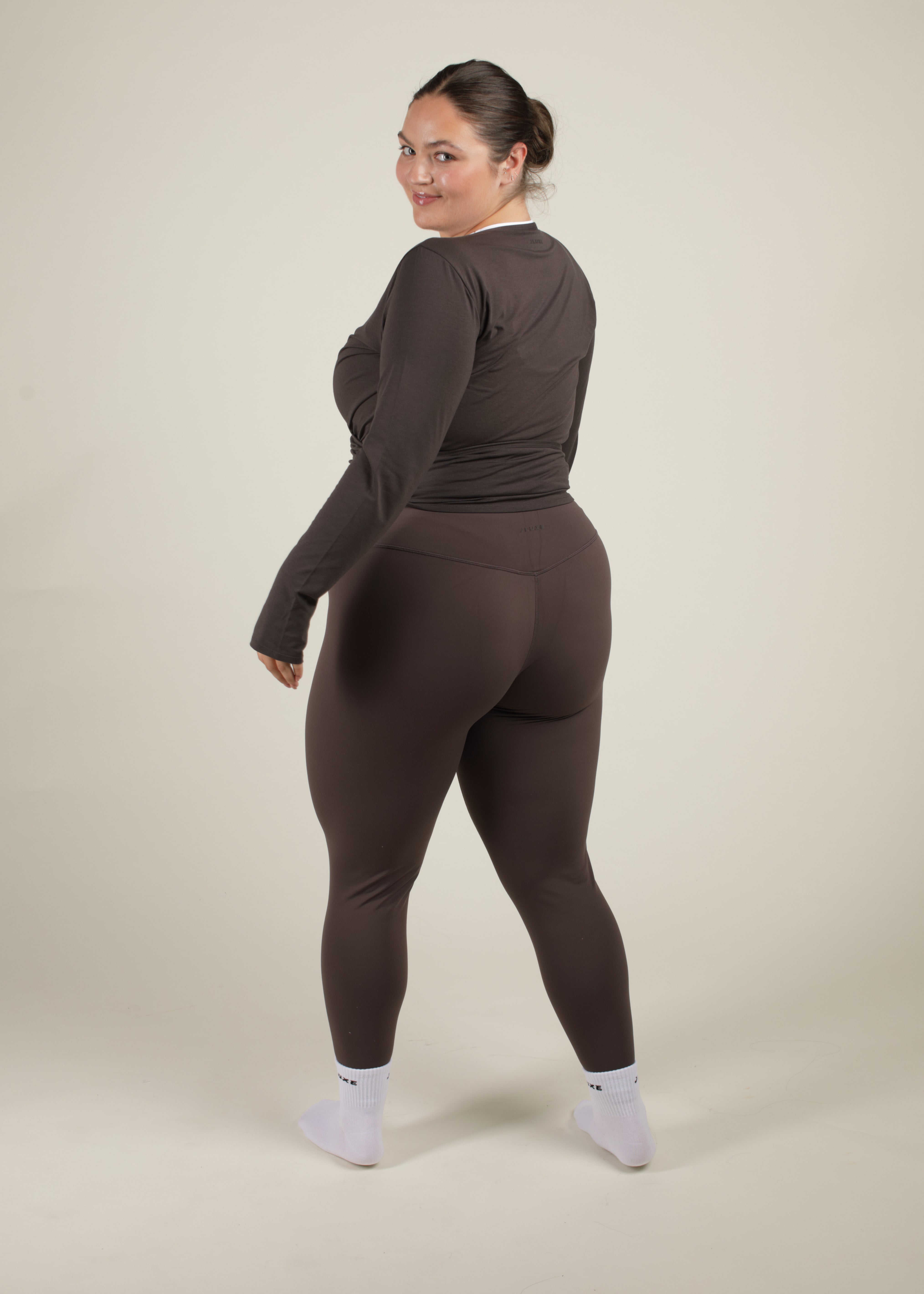 Ultra Soft Bamboo Deep Mocha Wrap Top
