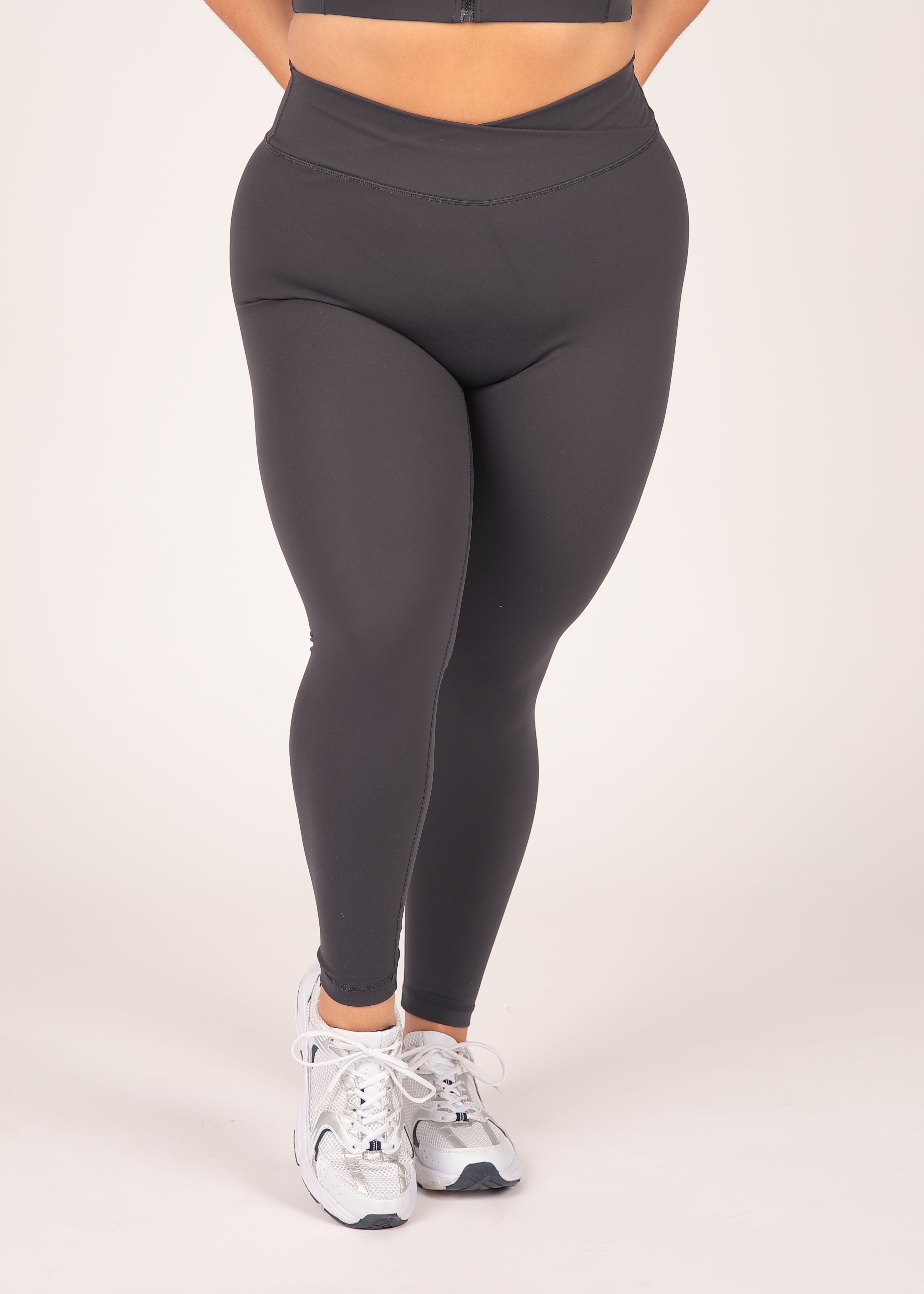 CloudLuxe Core Charcoal Wrap Essential Leggings