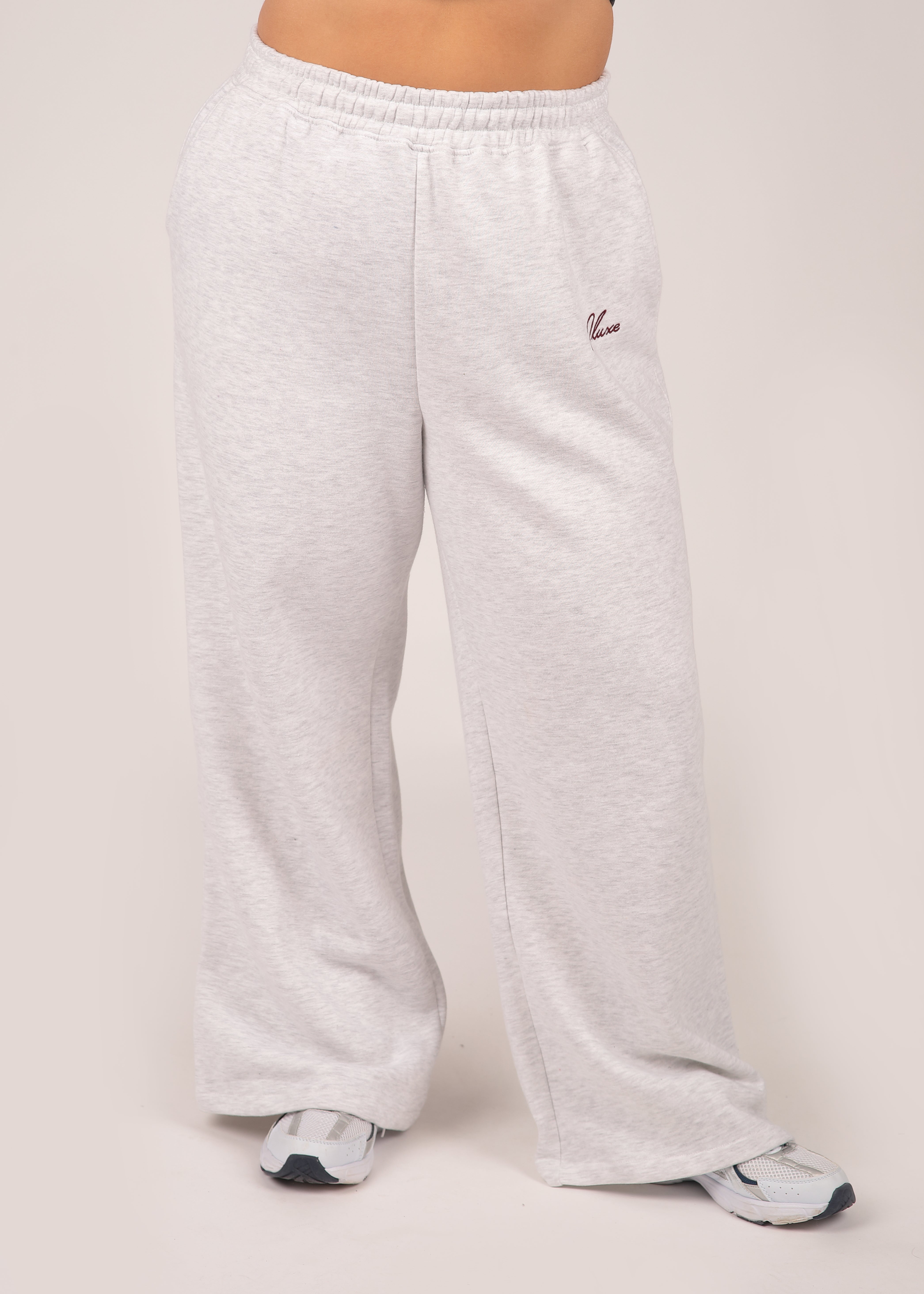 Core Grey Marl Wide Leg Jogger
