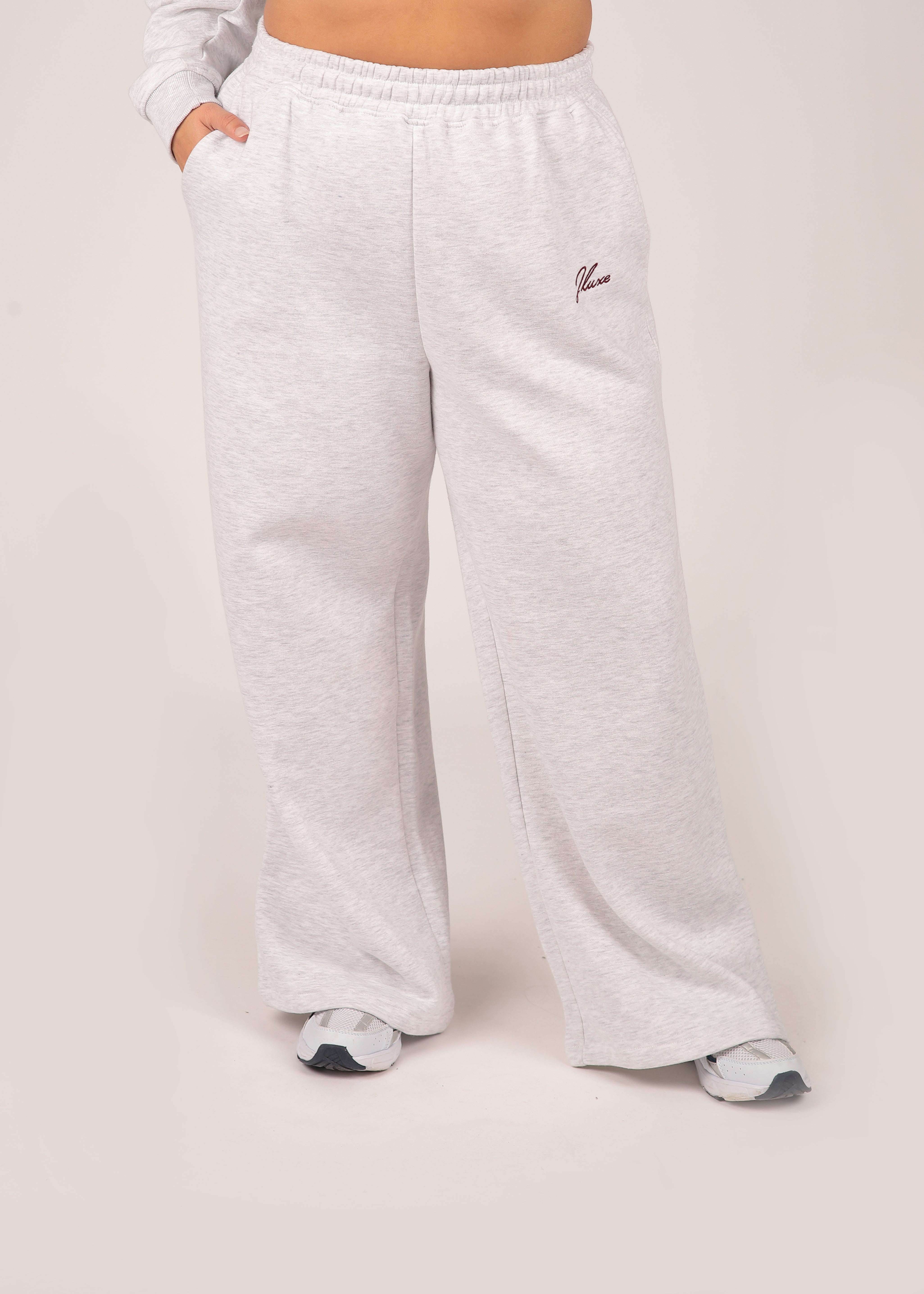 Core Grey Marl Wide Leg Jogger