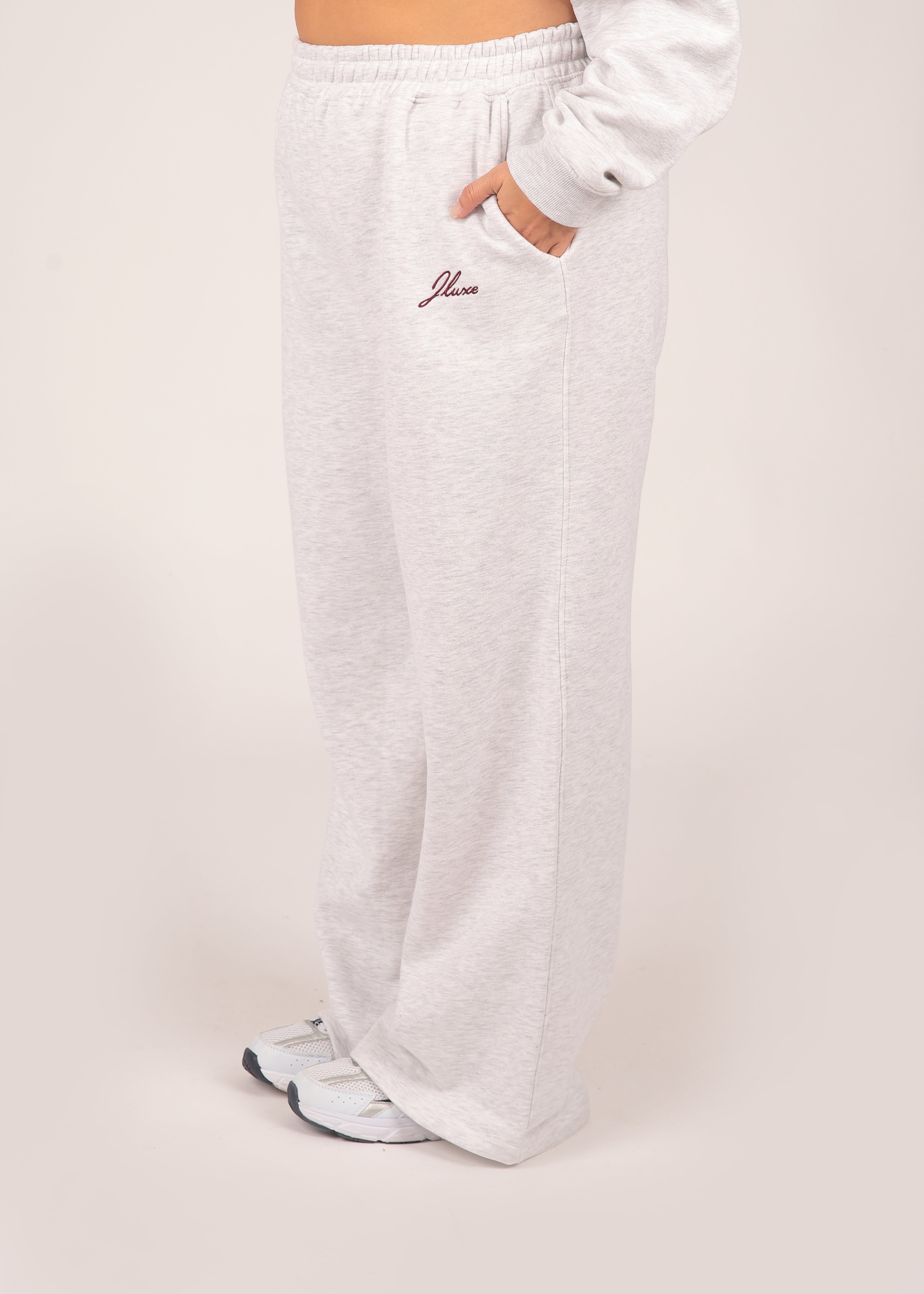 Core Grey Marl Wide Leg Jogger