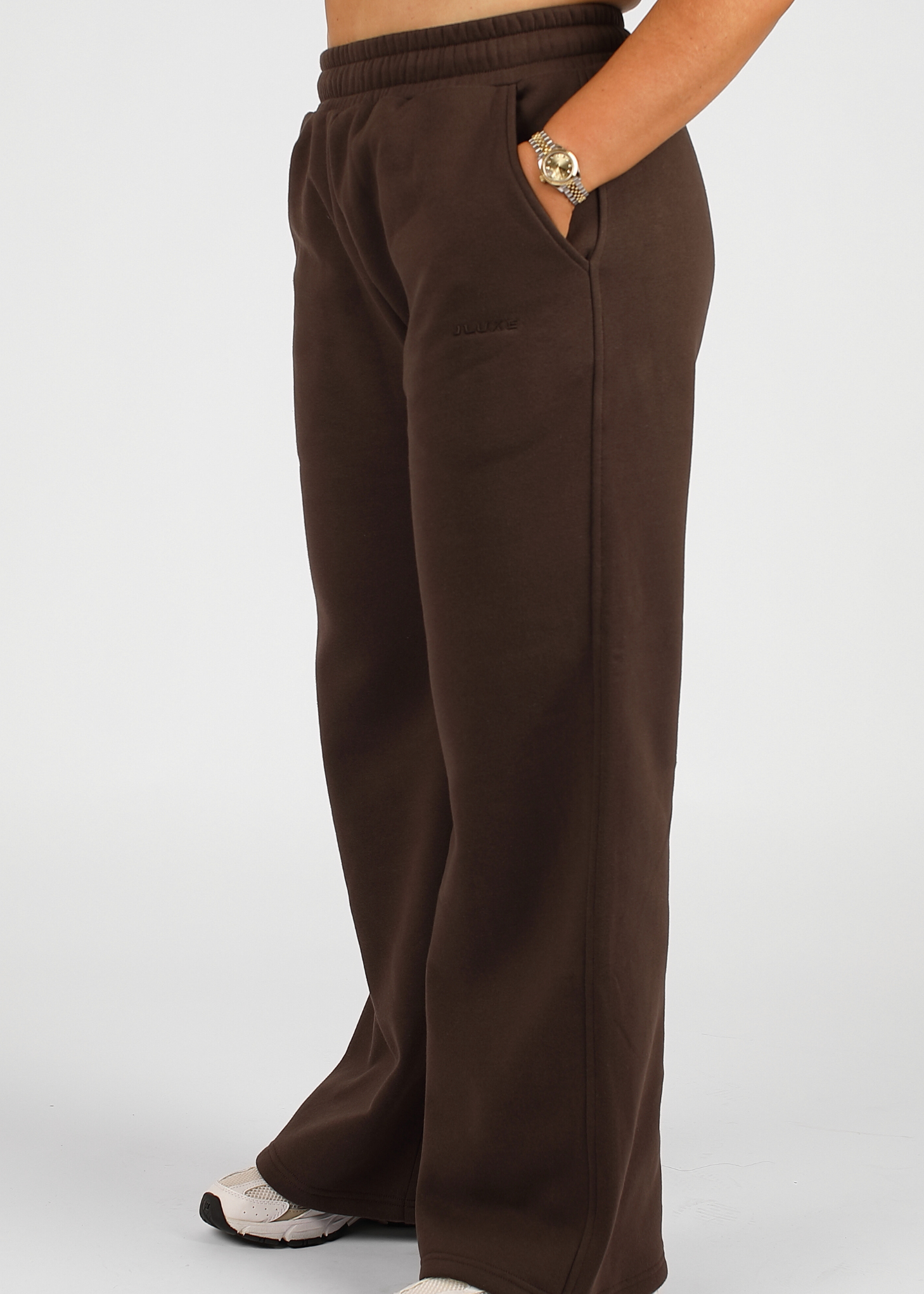 Coffee Wide Leg Jogger