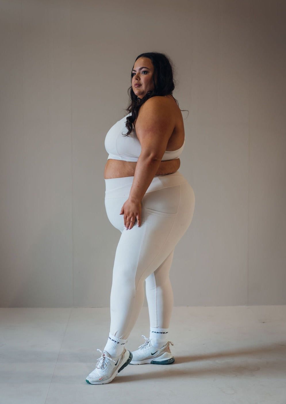 Scarlett Staple High Waisted Stone Leggings - J.LUXE.FIT