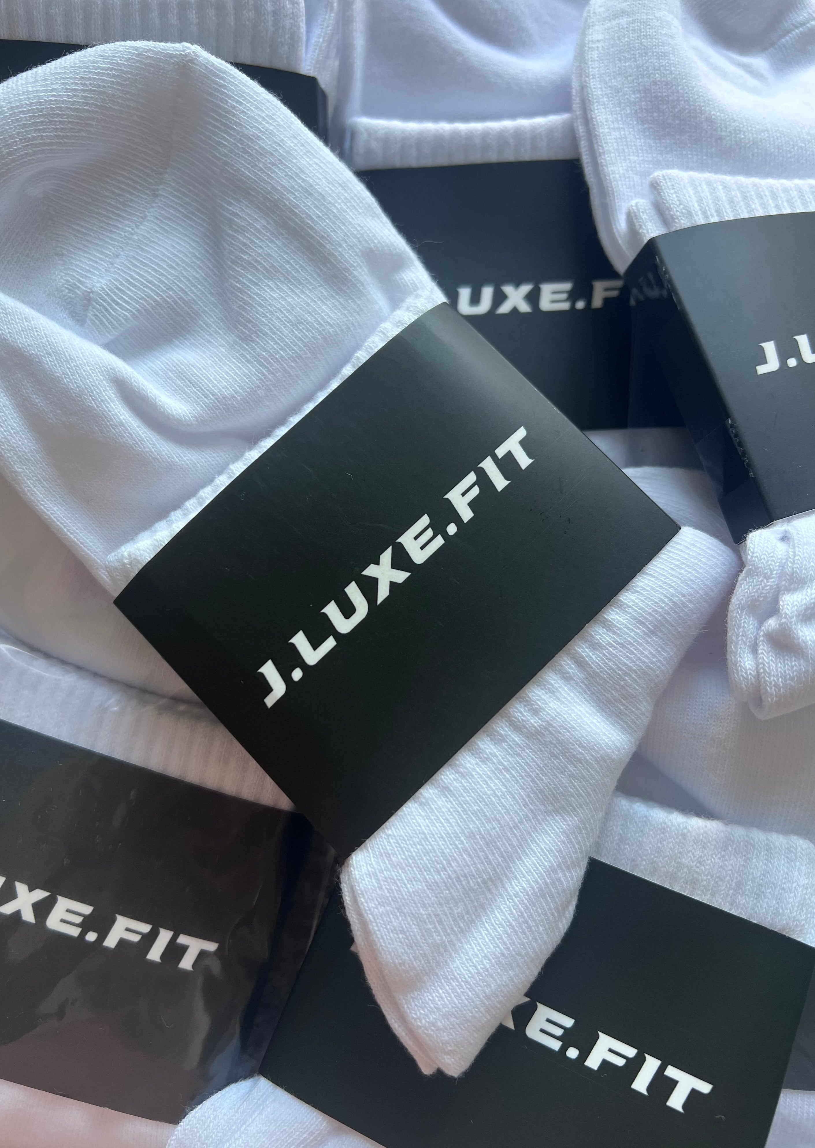 White Training Socks - J.LUXE.FIT